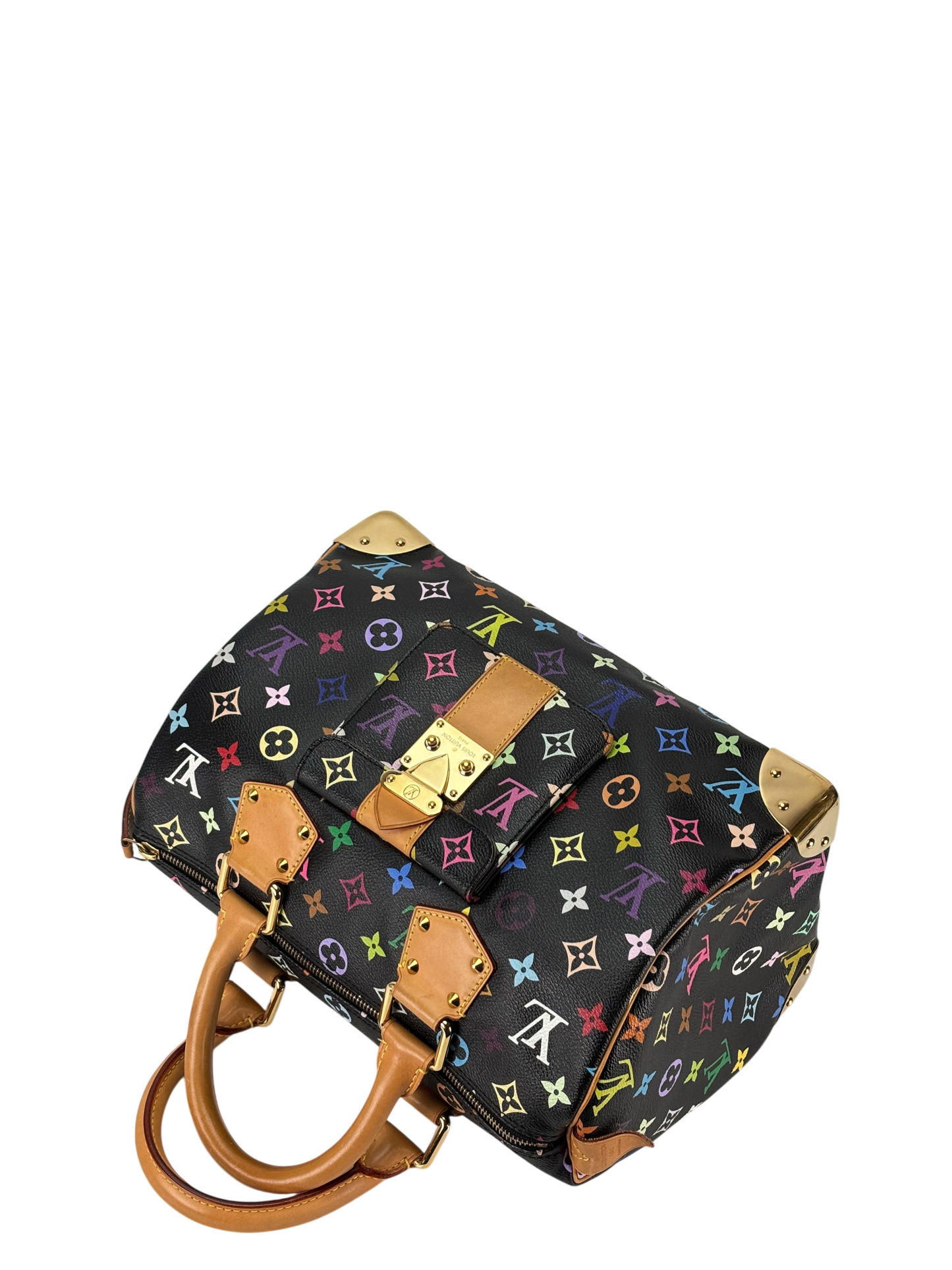 LOUIS VUITTON - Black Monogram Multicolor Speedy30