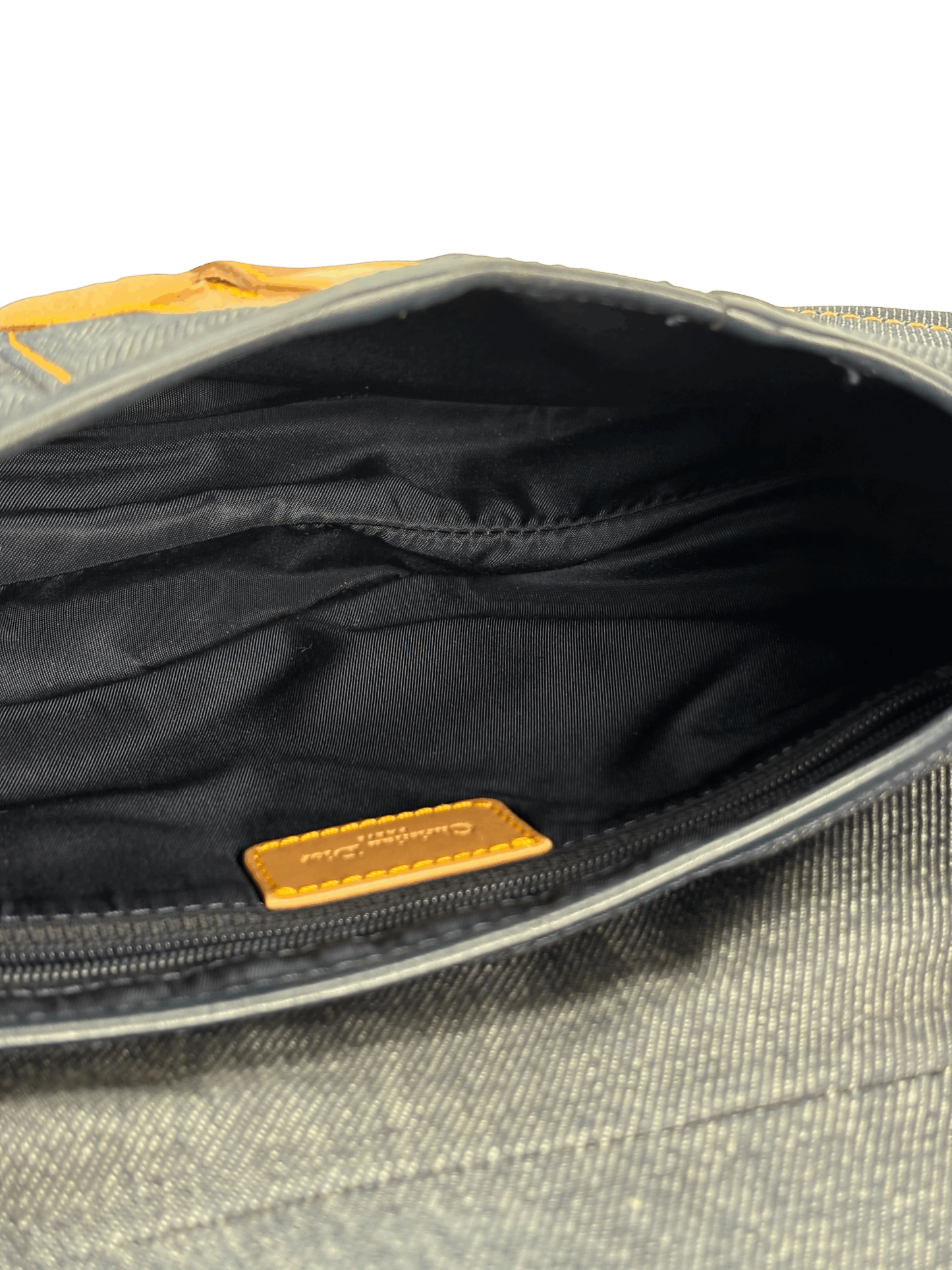 CHRISTIAN DIOR - 2001 Blue Denim Saddle Handbag