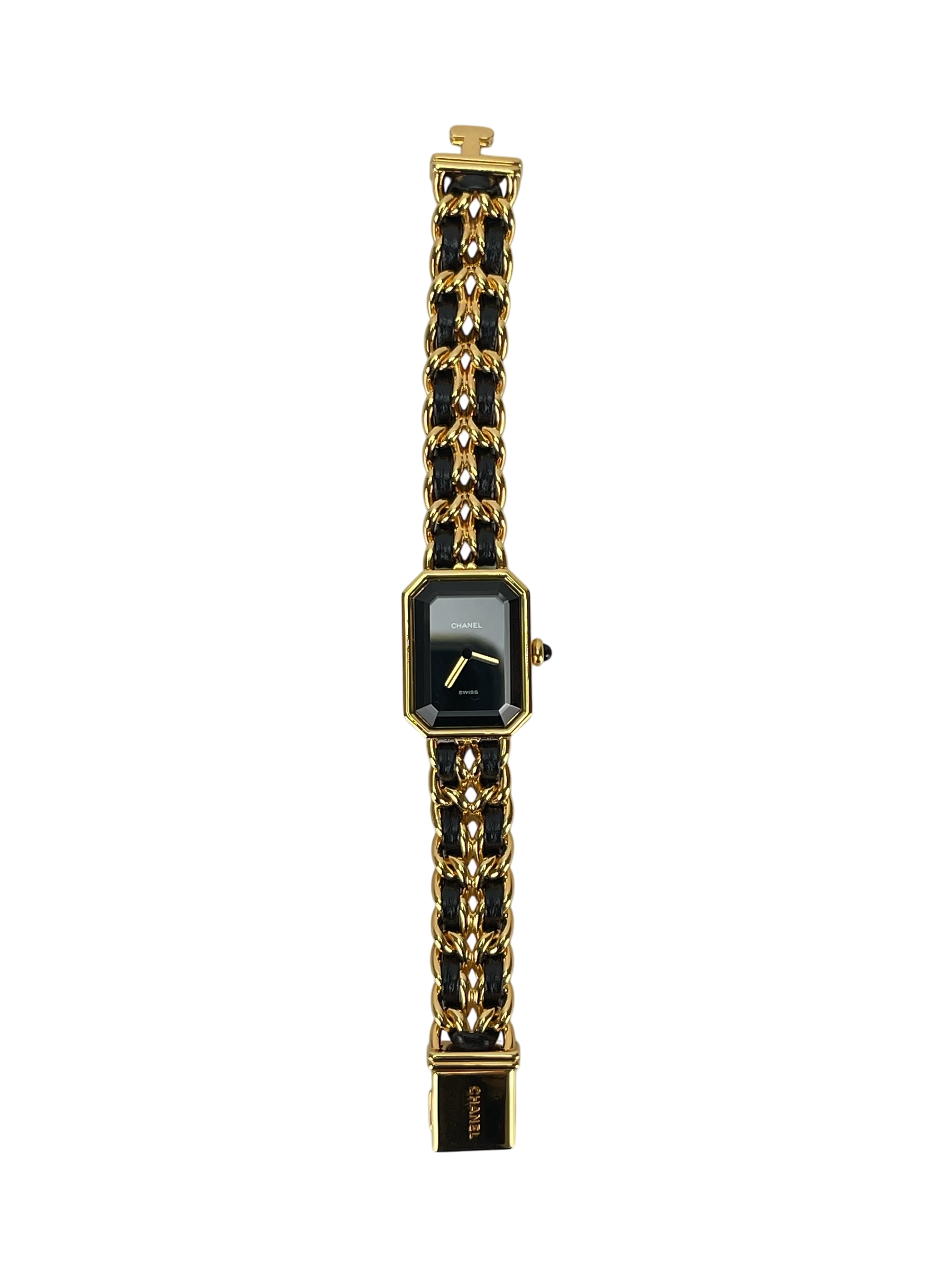 CHANEL - Black Plated Leather Premiere Watch