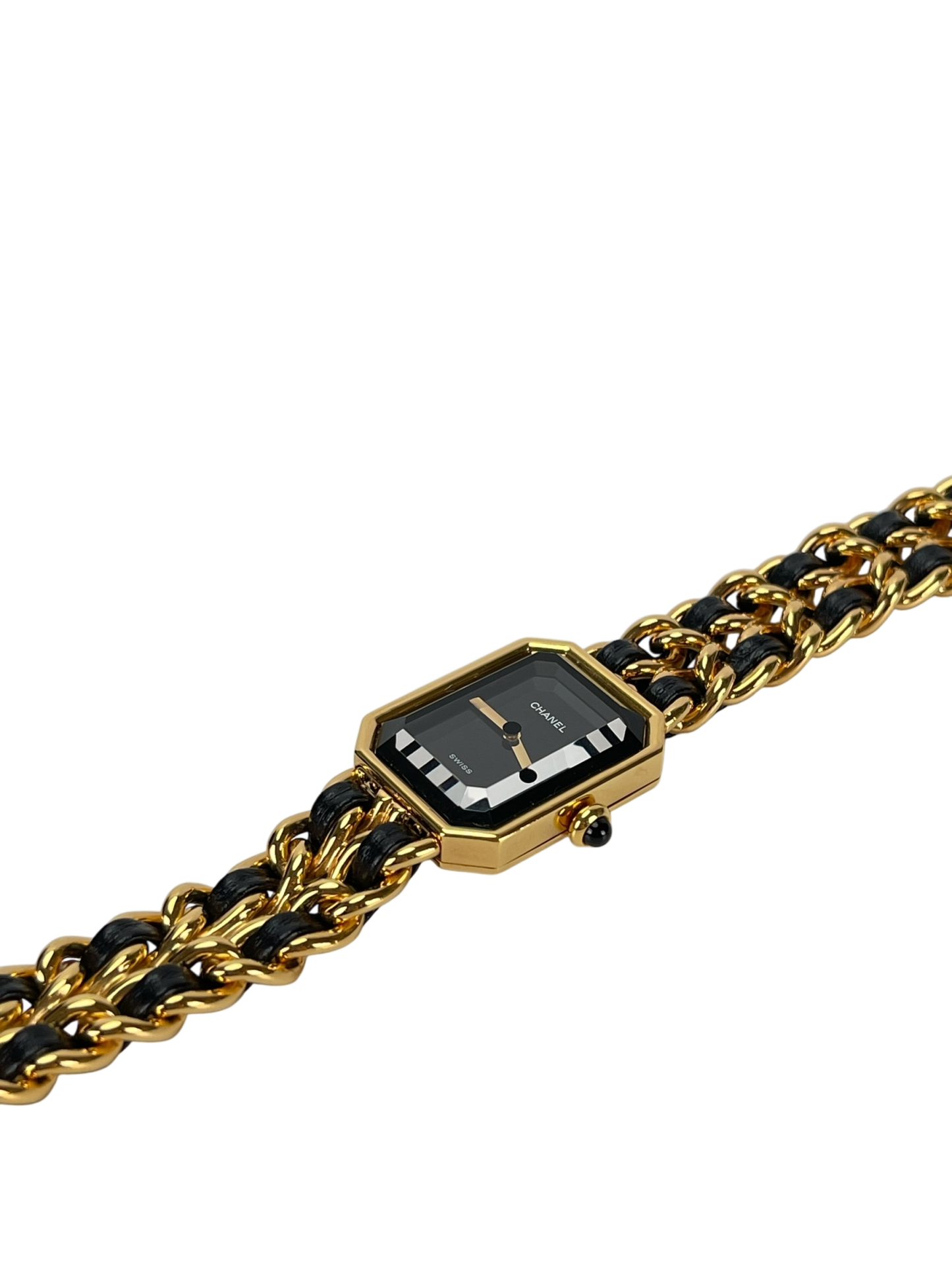 CHANEL - Black Plated Leather Premiere Watch