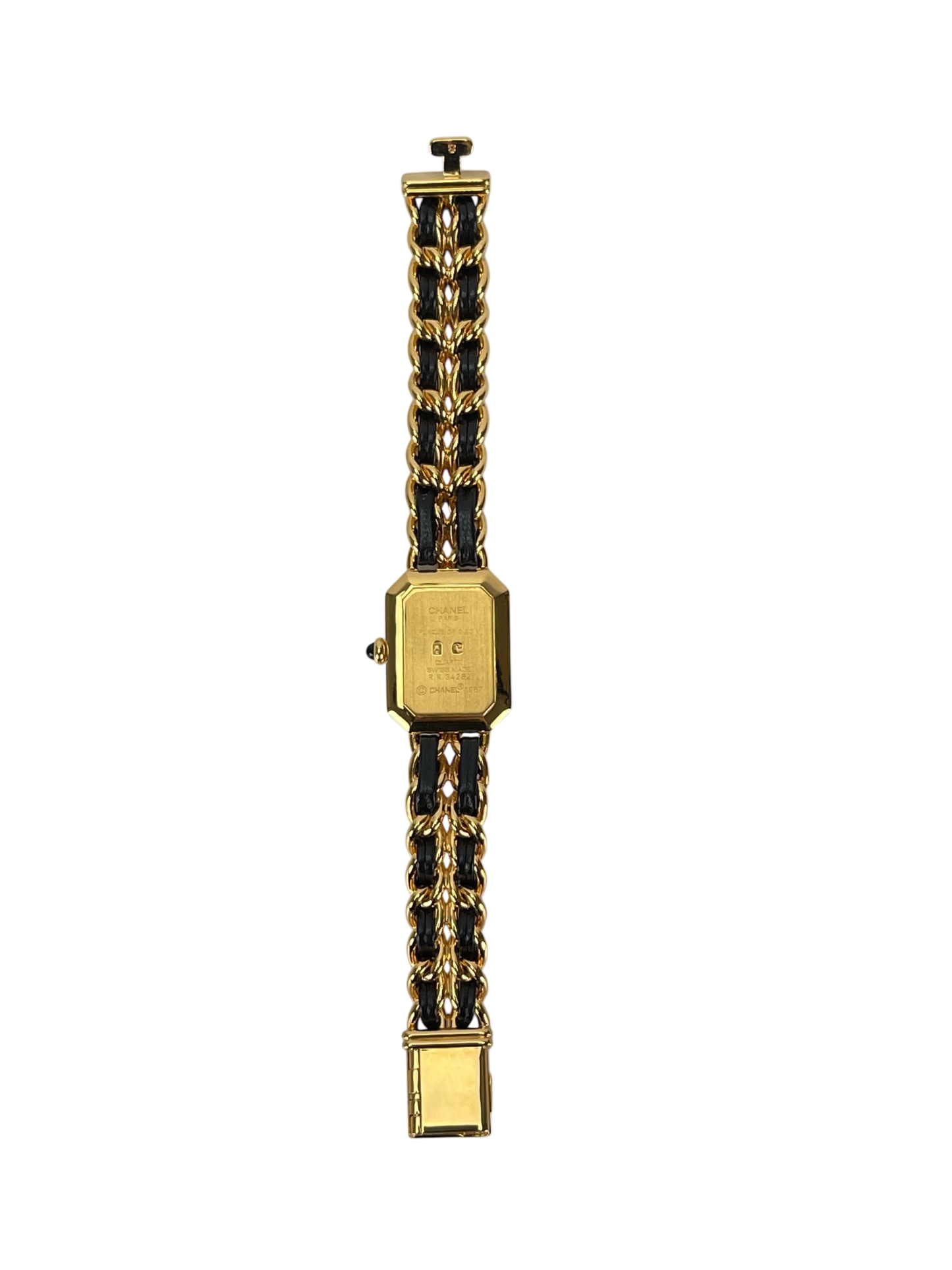 CHANEL - Black Plated Leather Premiere Watch
