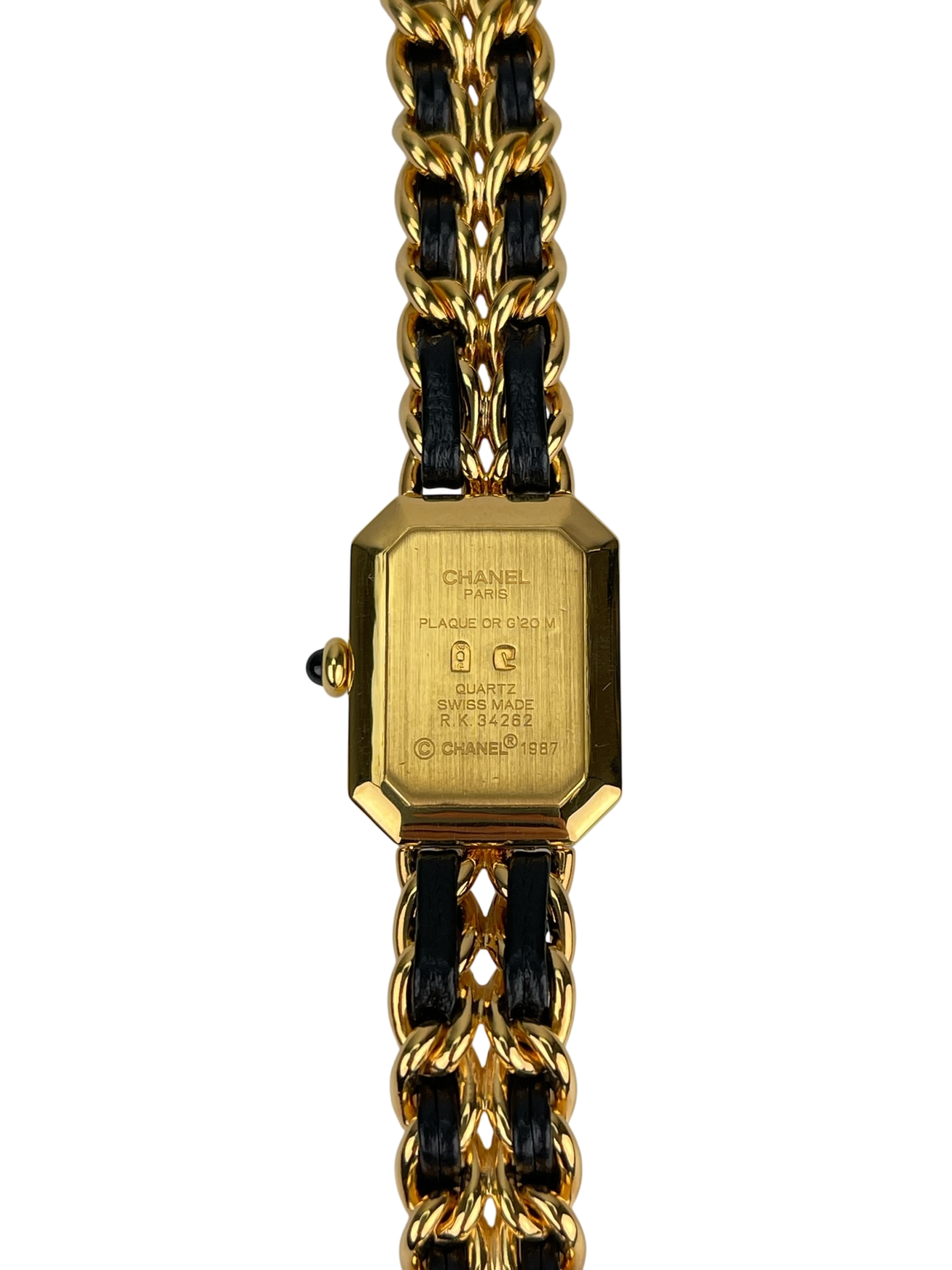 CHANEL - Black Plated Leather Premiere Watch