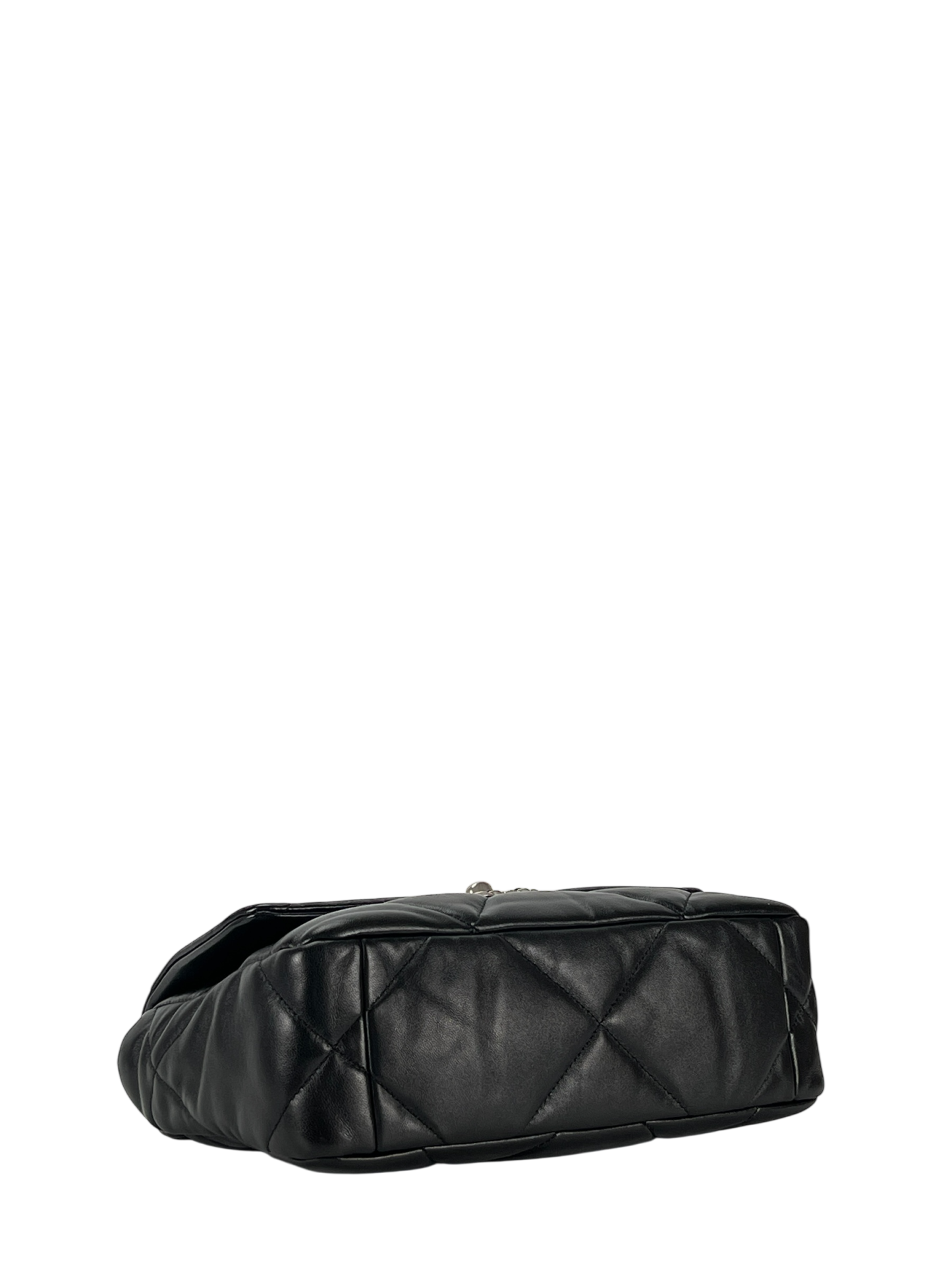 CHANEL - Black Lambskin 19 Medium Flap Bag 