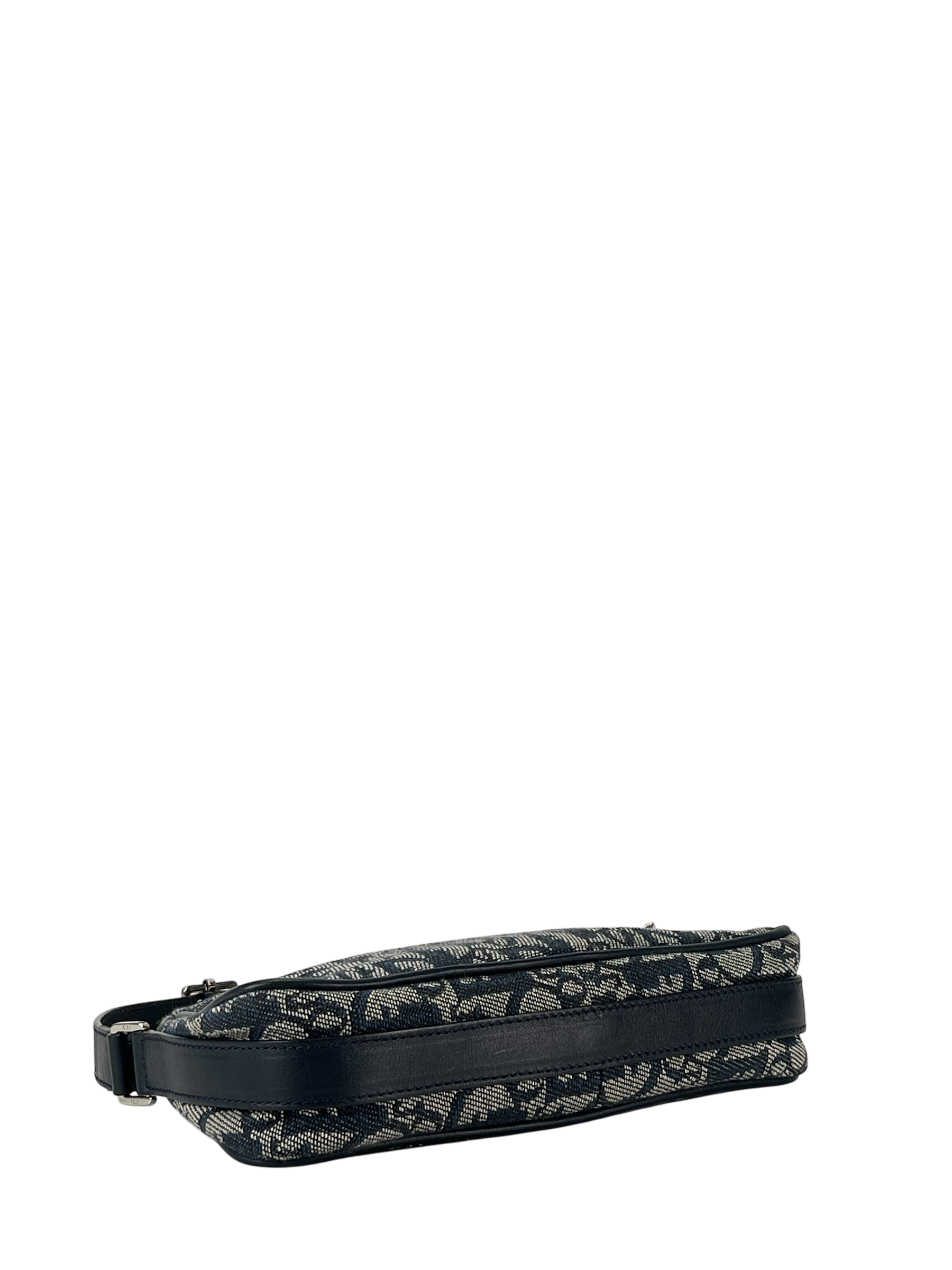 CHRISTIAN DIOR - Navy Canvas D Pochette Bag