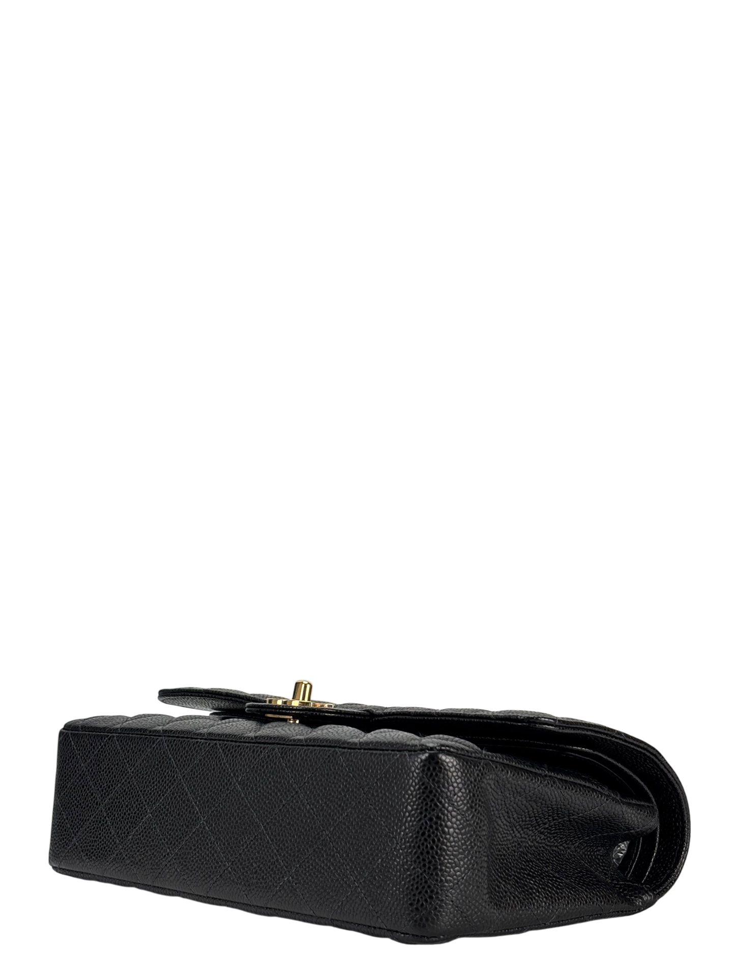 CHANEL - Medium Classic Double Flap Bag Black Caviar Gold Hardware (CF25)