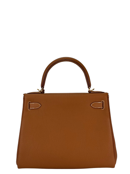 HERMES - Kelly 28 Gold Togo Gold Hardware 