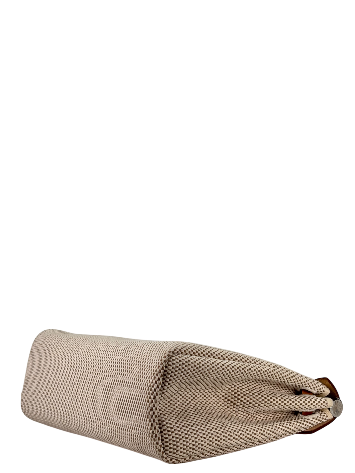 HERMES - Herbag Zip 31 (PM) Beige Toile Vache Palladium Hardware