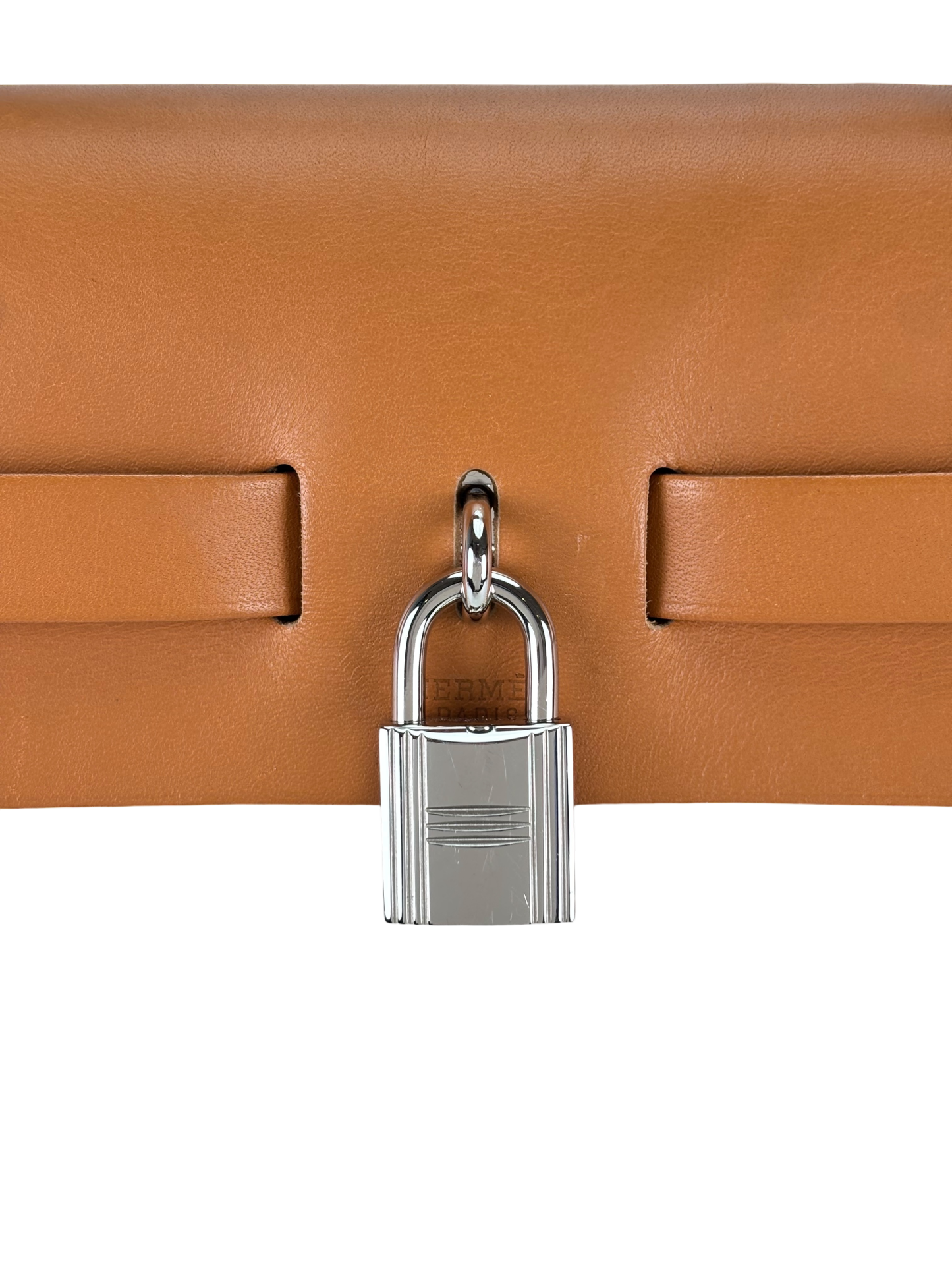 HERMES - Herbag Zip 31 (PM) Beige Toile Vache Palladium Hardware