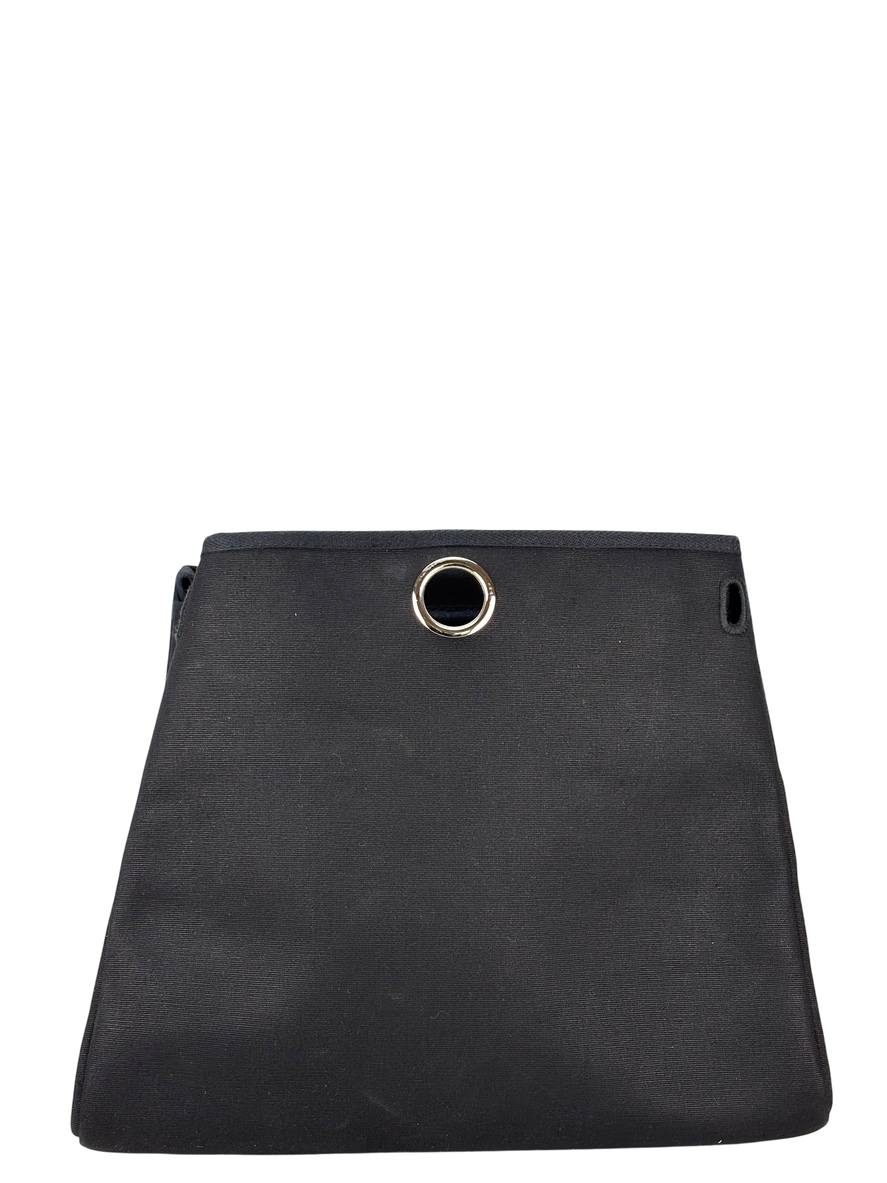 HERMES - Herbag Zip 31 (PM) Beige Toile Vache Palladium Hardware