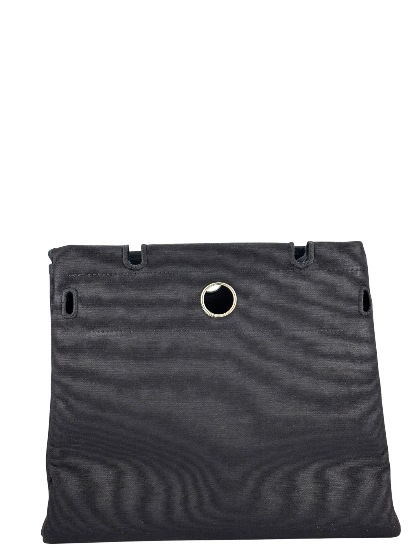 HERMES - Herbag Zip 31 (PM) Beige Toile Vache Palladium Hardware