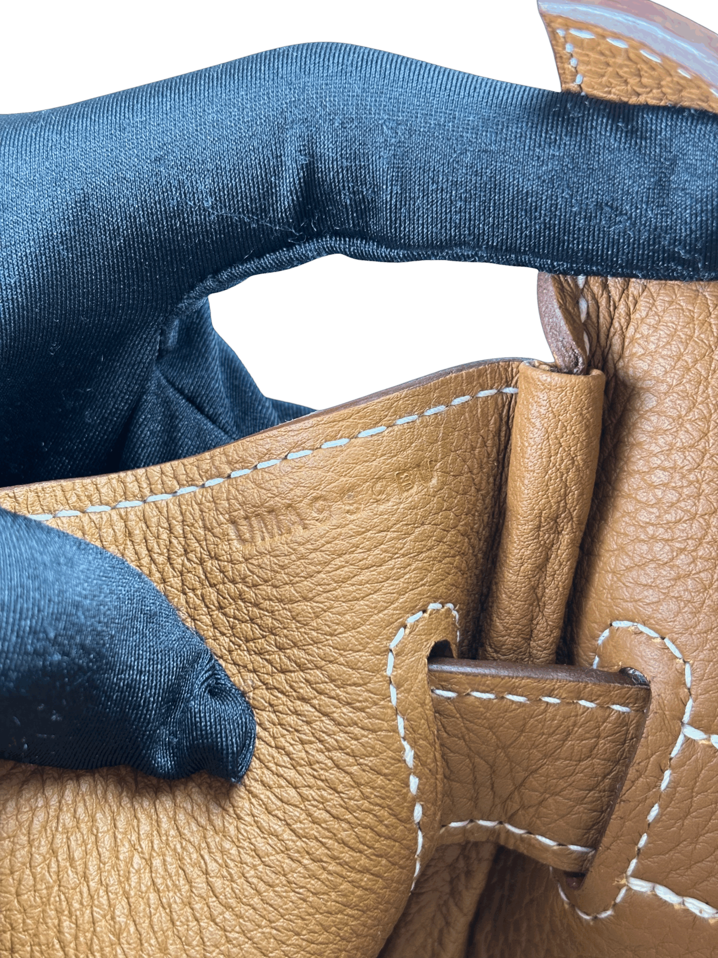 HERMES - Ecru Gold HAC 40 Toile Togo Palladium Hardware