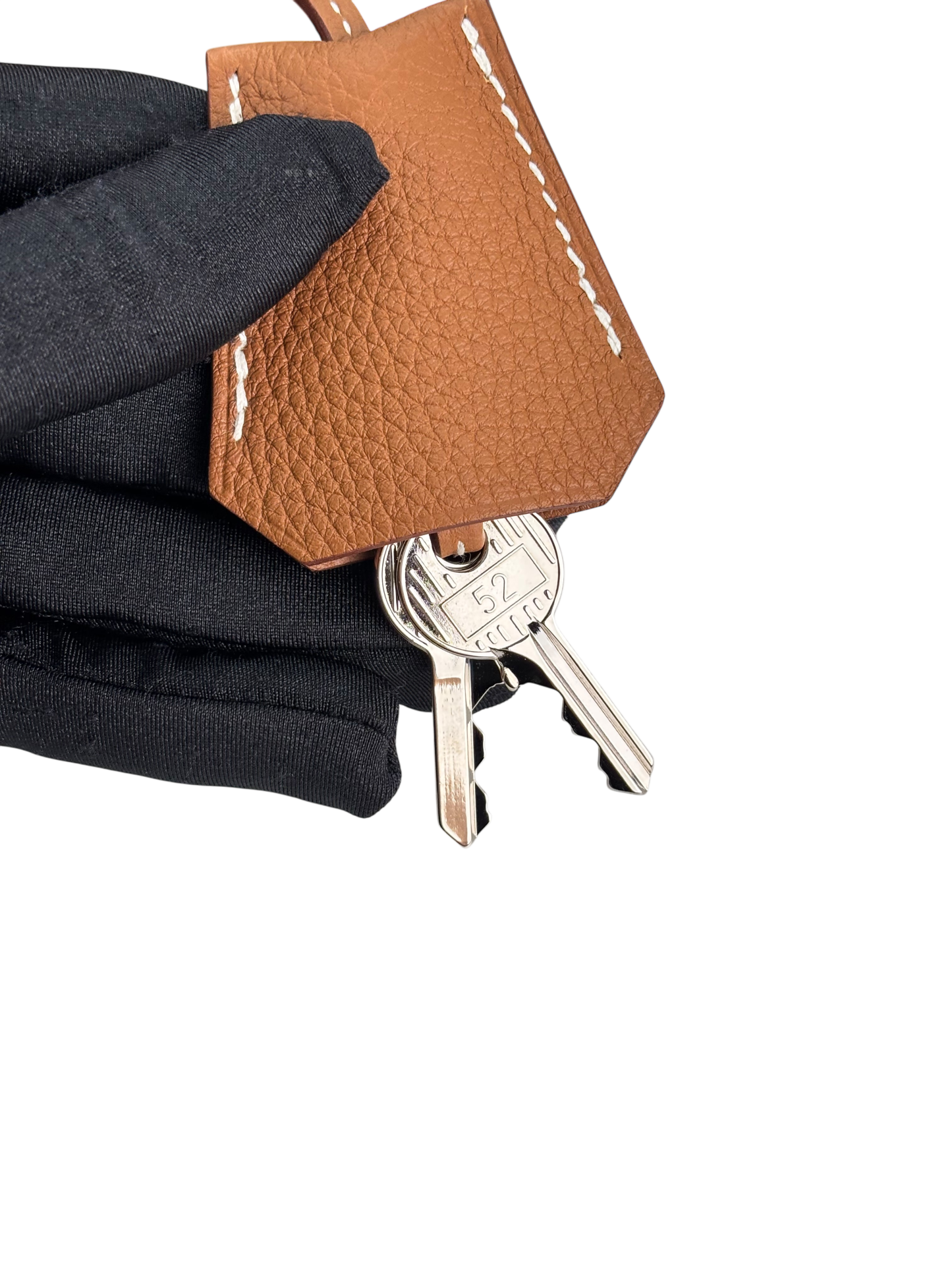 HERMES - Ecru Gold HAC 40 Toile Togo Palladium Hardware