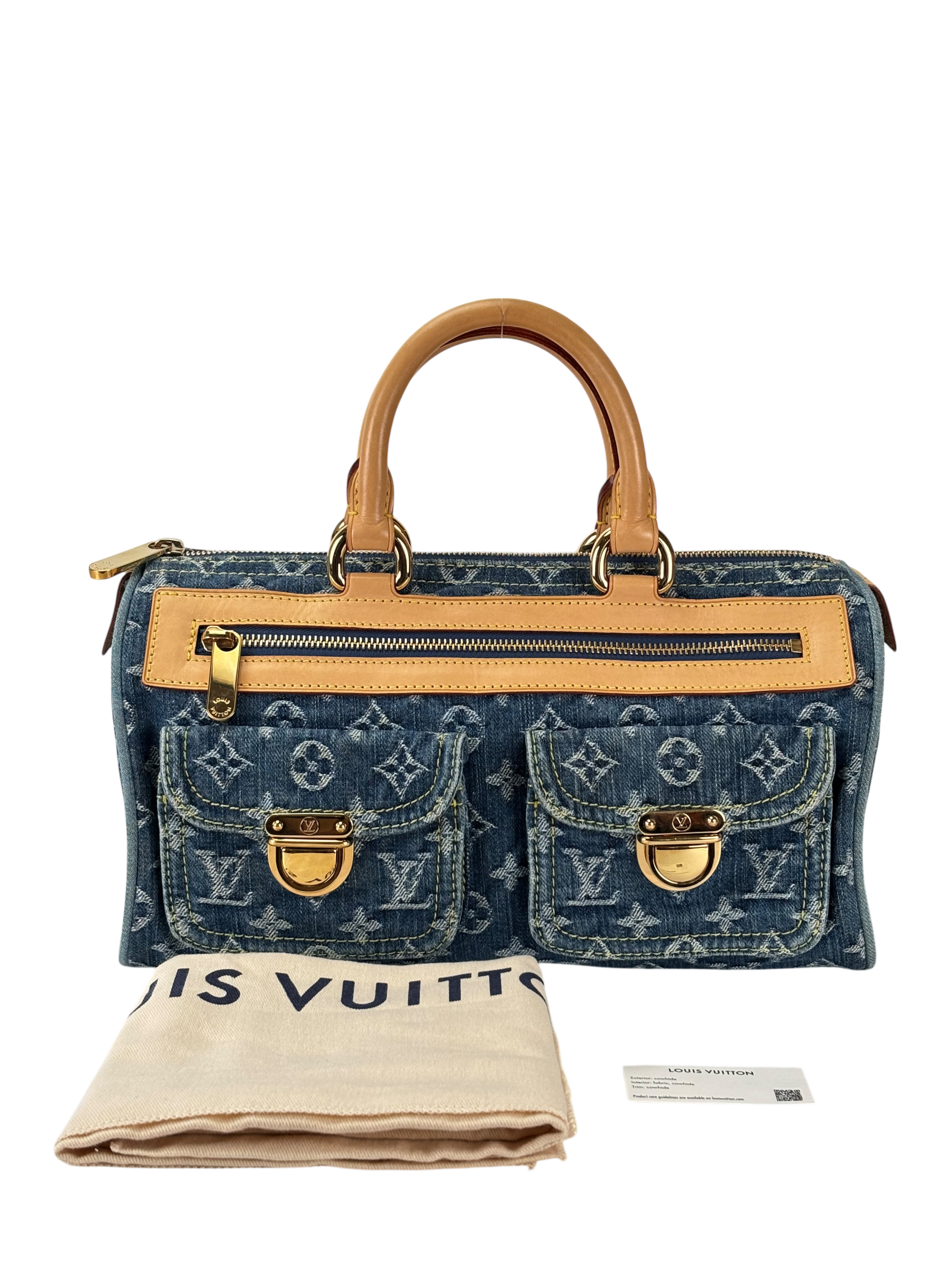 LOUIS VUITTON - Denim Neo Speedy Handbag