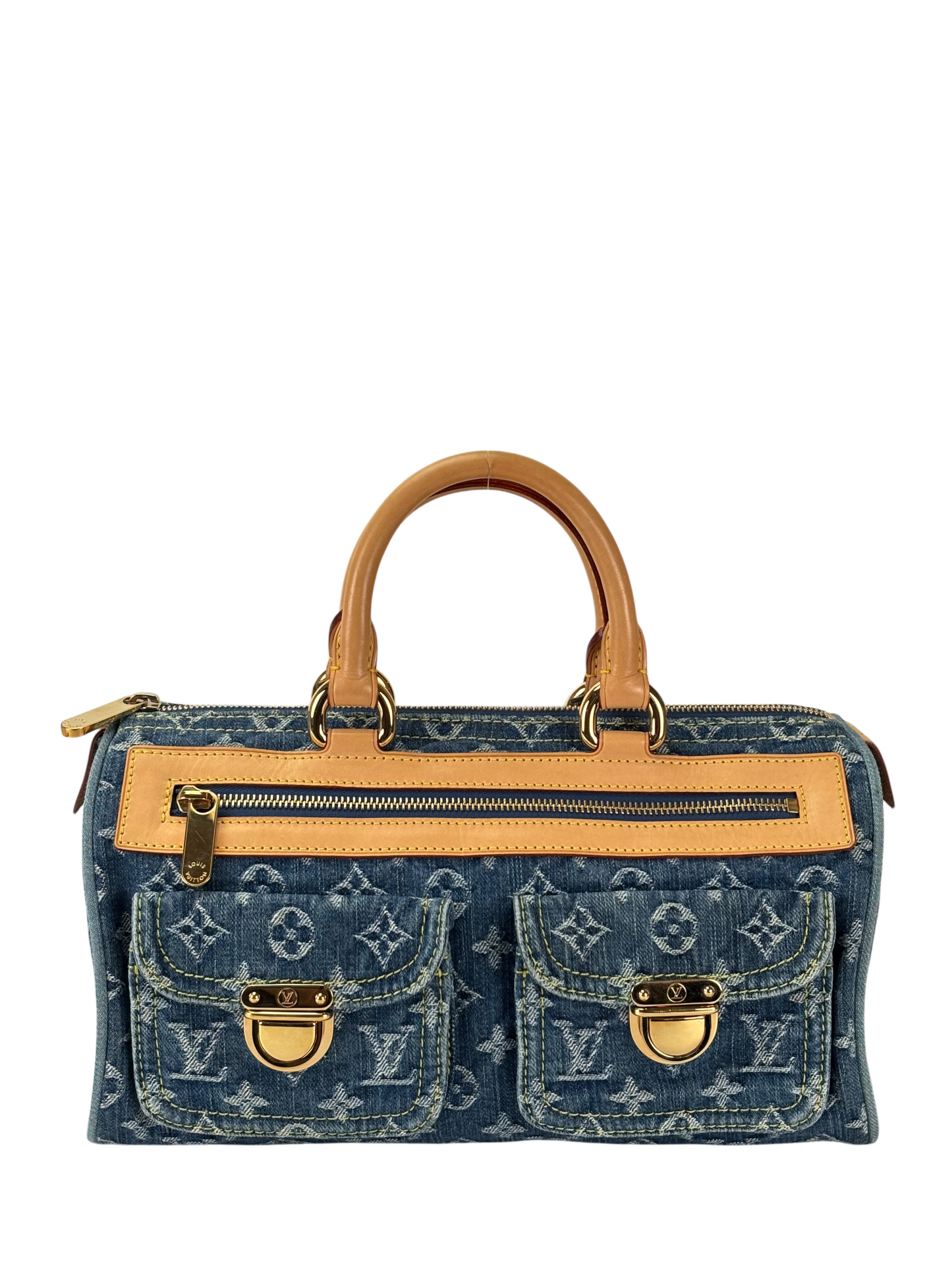 LOUIS VUITTON -  Denim Neo Speedy Handbag