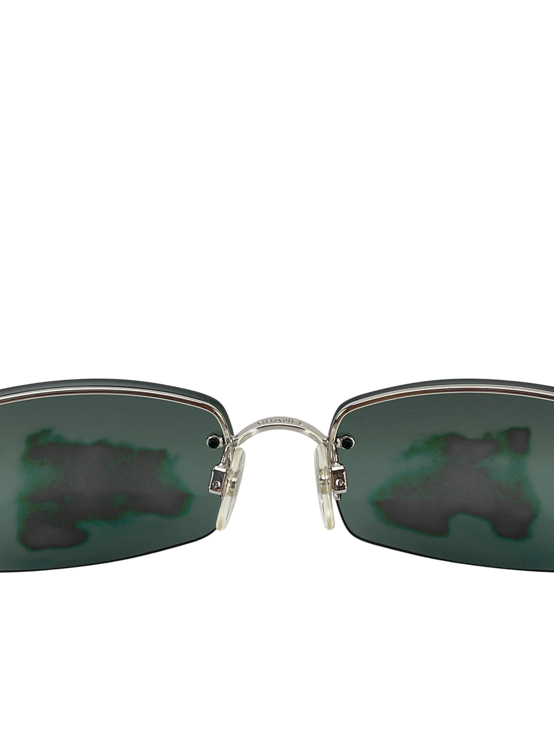 CHANEL - Black Rhinestone CC Sunglasses