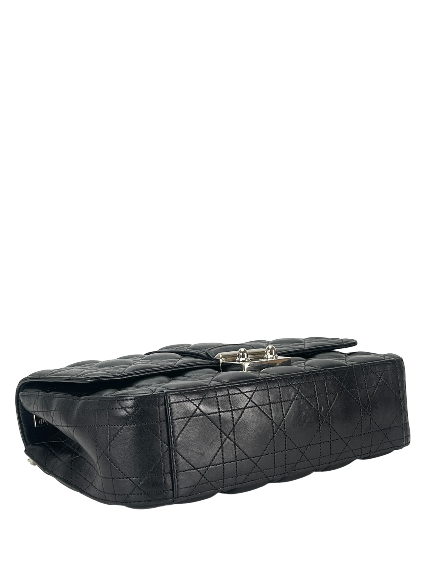 CHRISTIAN DIOR - Black Lambskin New Rock Cannage Chain Bag