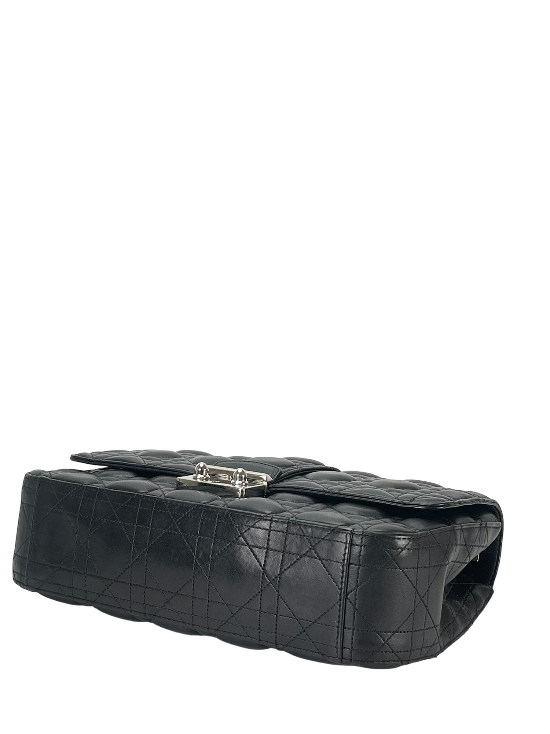 CHRISTIAN DIOR - Black Lambskin New Rock Cannage Chain Bag