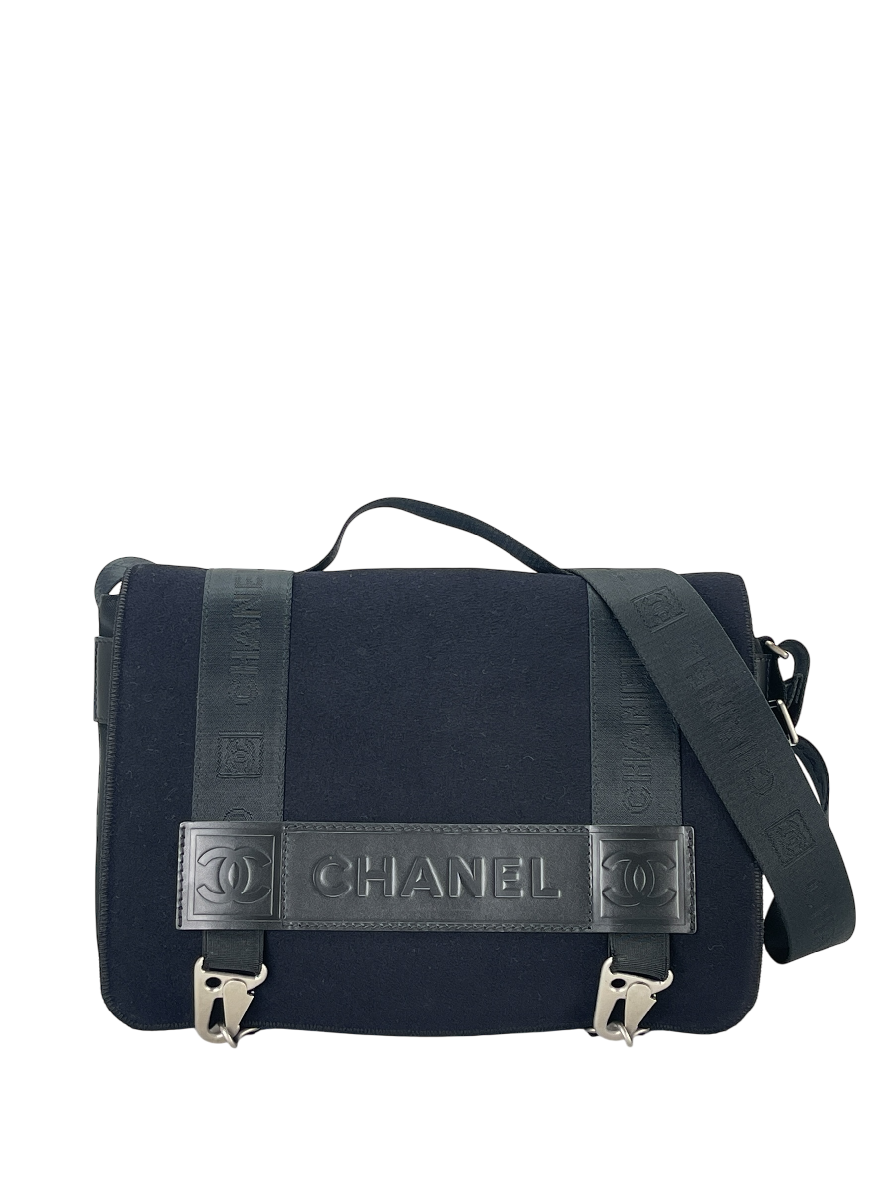 CHANEL - Black Nylon Canvas Sports Line Shoulder 2way