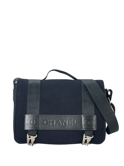 CHANEL - Black Nylon Canvas Sports Line Shoulder 2way