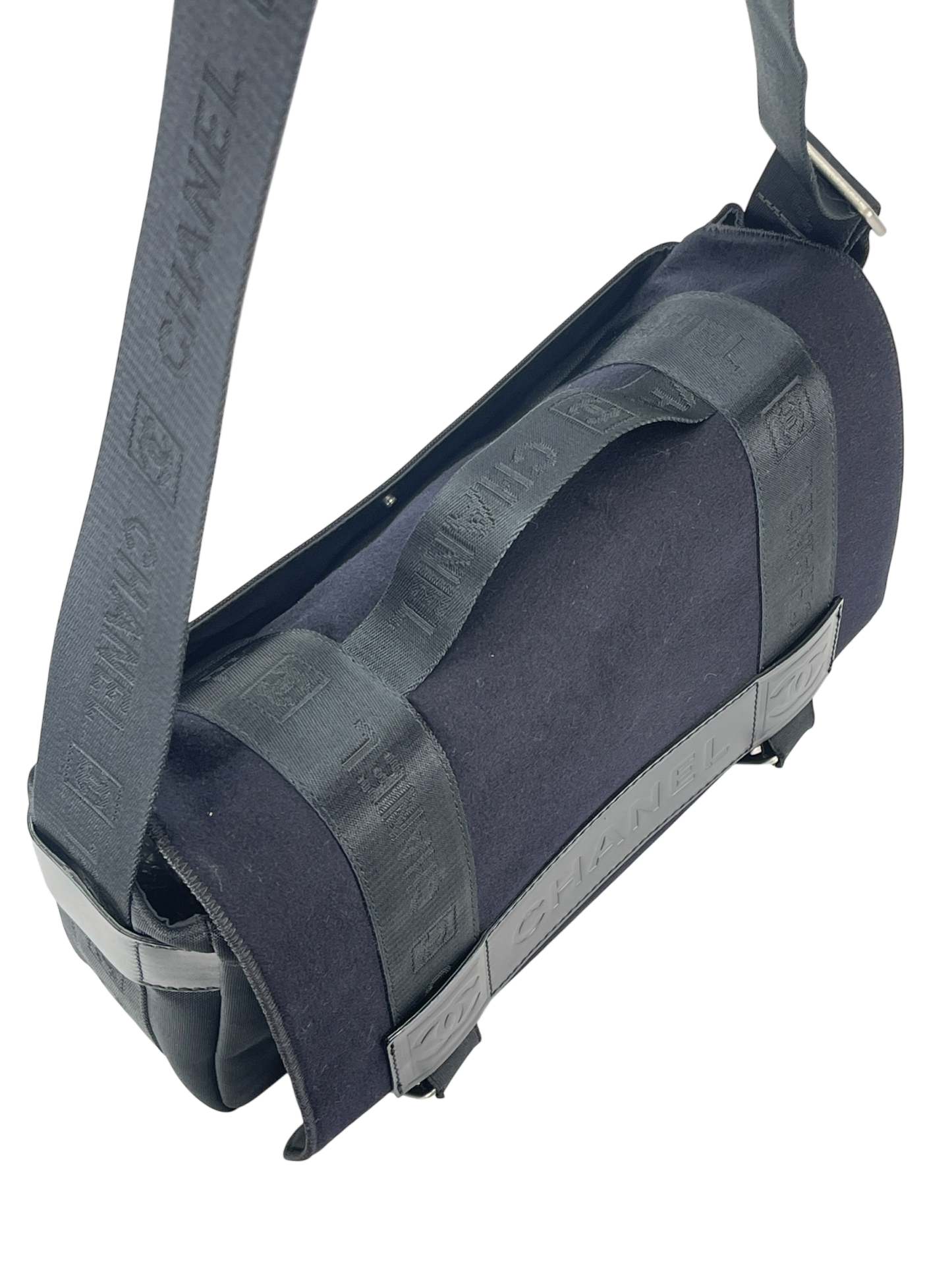 CHANEL - Black Nylon Canvas Sports Line Shoulder 2way