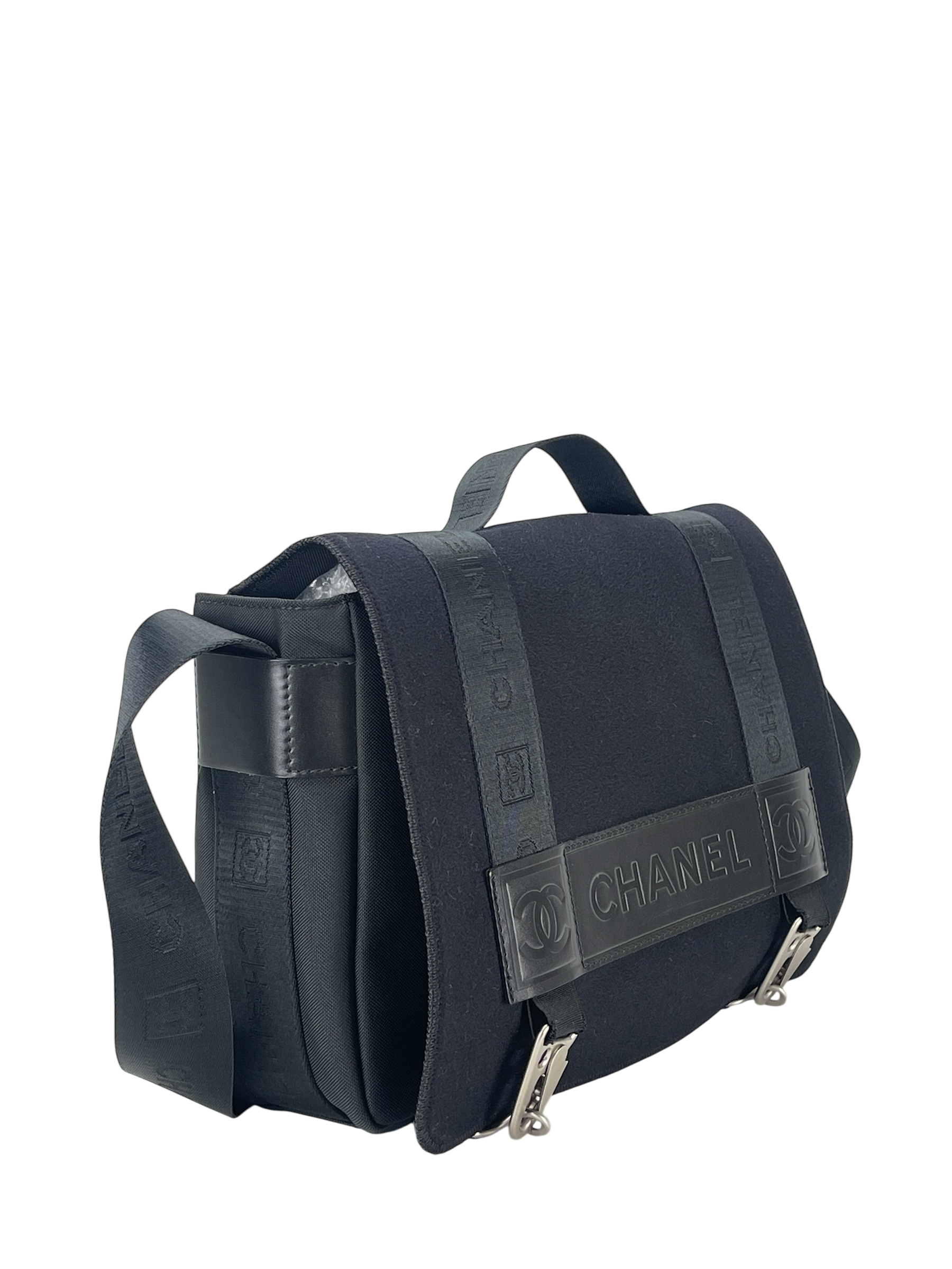 CHANEL - Black Nylon Canvas Sports Line Shoulder 2way