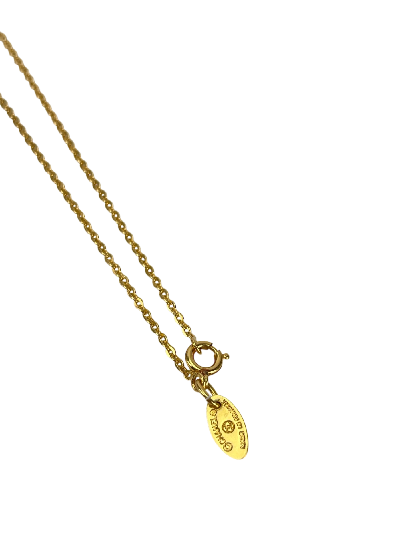 CHANEL - Gold Mini CC Chain Pendant Necklace 