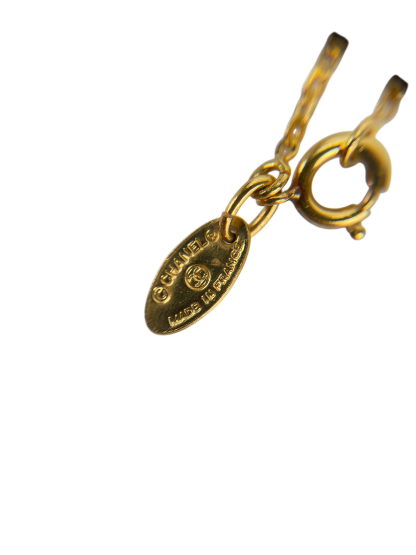 CHANEL - Gold Mini CC Chain Pendant Necklace 