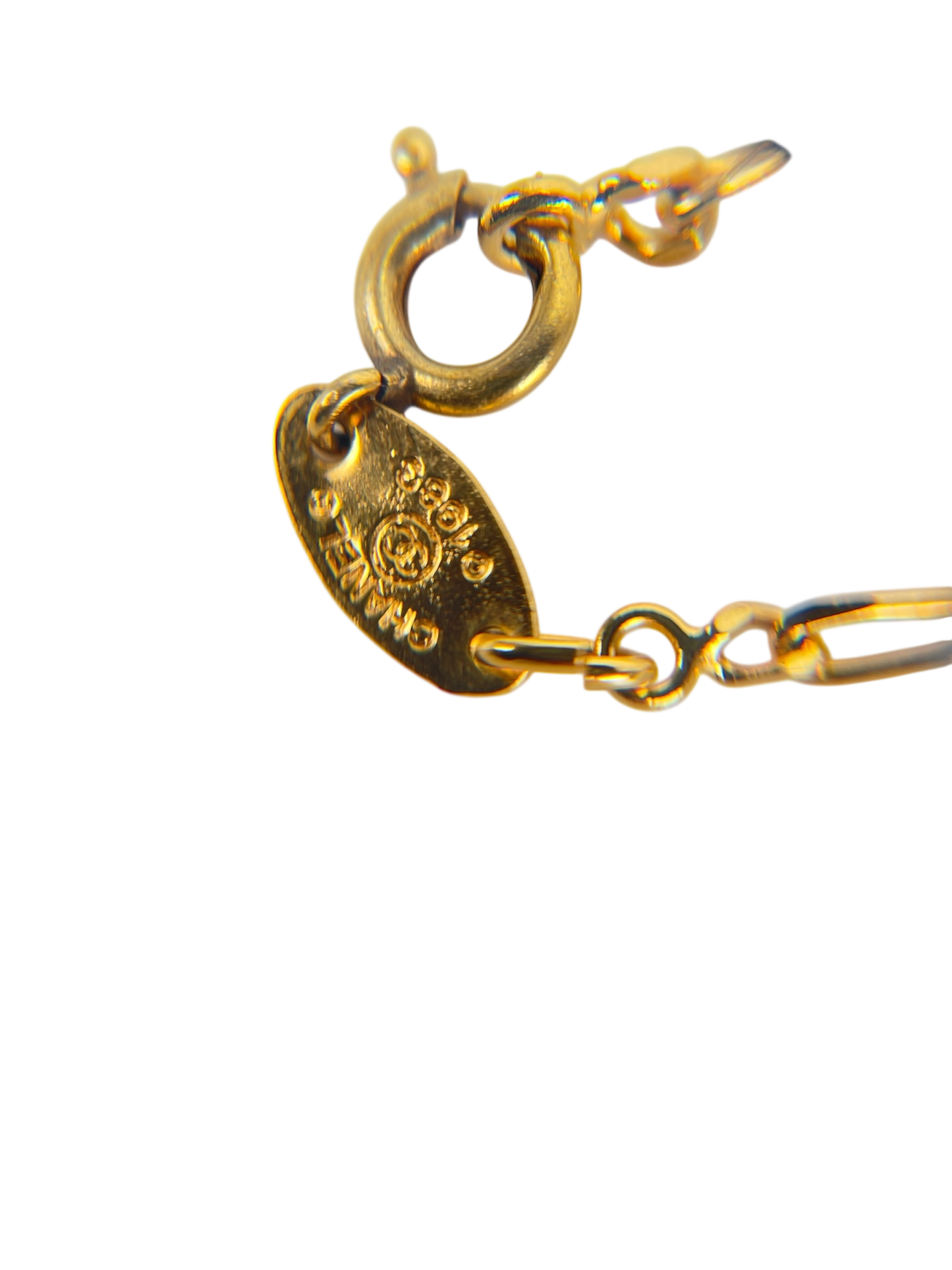 CHANEL - Medallion Gold Chain Pendant Necklace