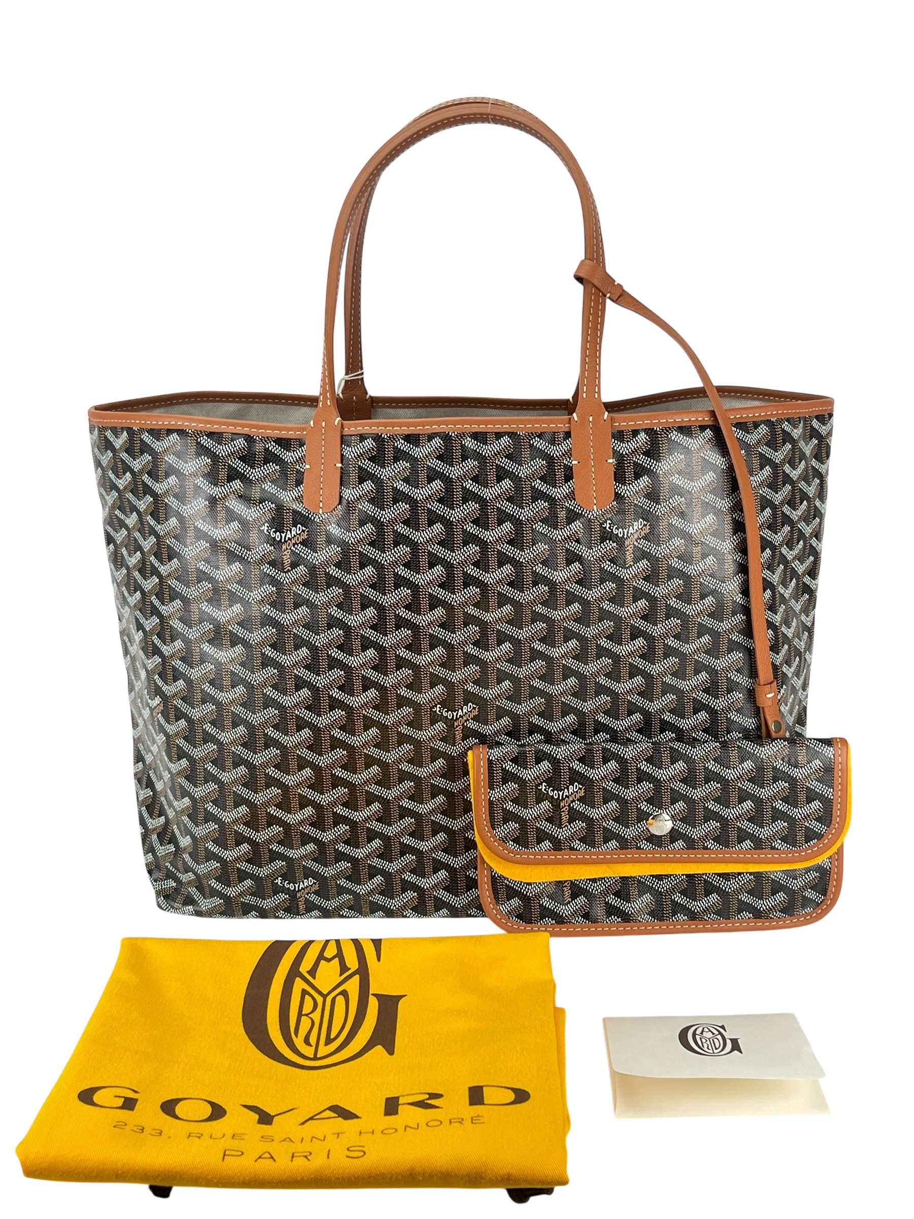 GOYARD - Saint Louis PM Tote Bag Black & Tan