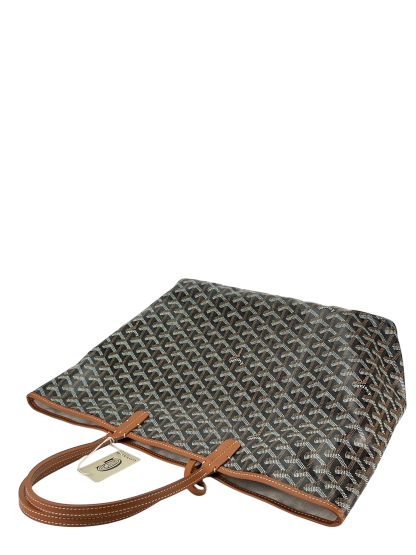 GOYARD - Saint Louis PM Tote Bag Black & Tan
