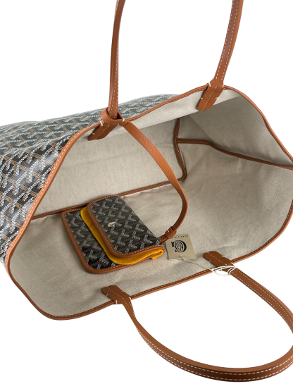GOYARD - Saint Louis PM Tote Bag Black & Tan