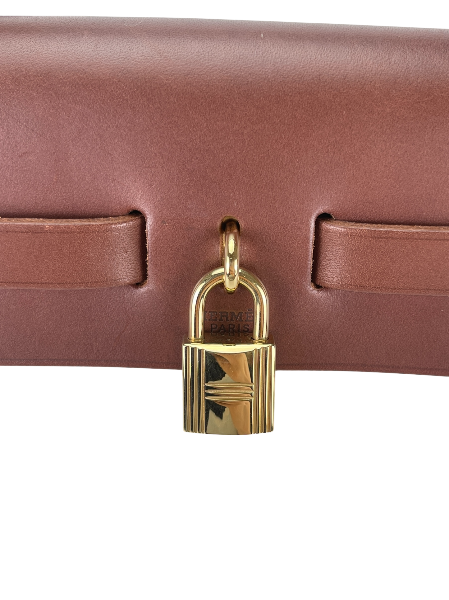 HERMES - Herbag Zip 31 (PM) Brown Beige Toile Palladium Hardware