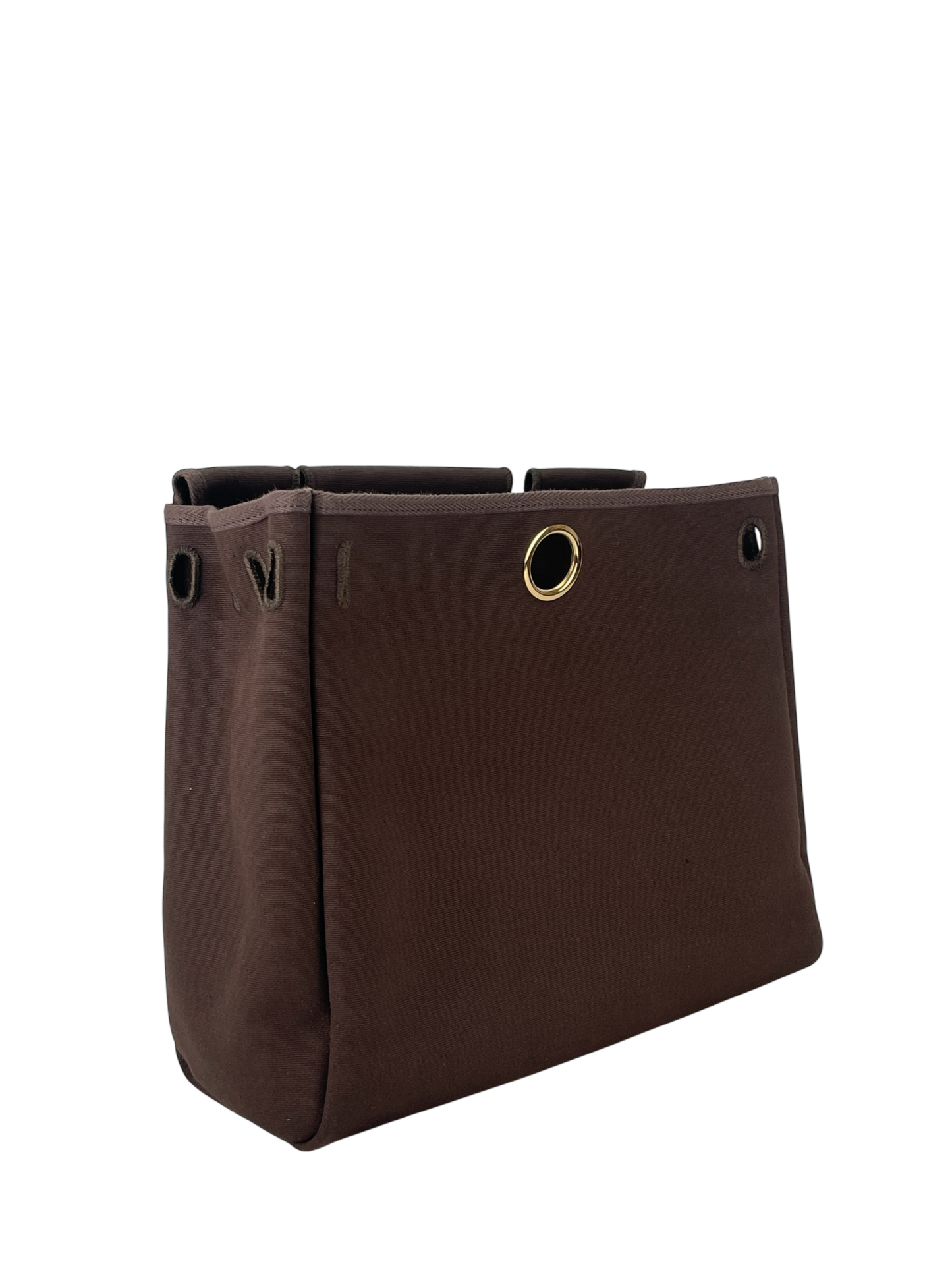 HERMES - Herbag Zip 31 (PM) Brown Beige Toile Palladium Hardware
