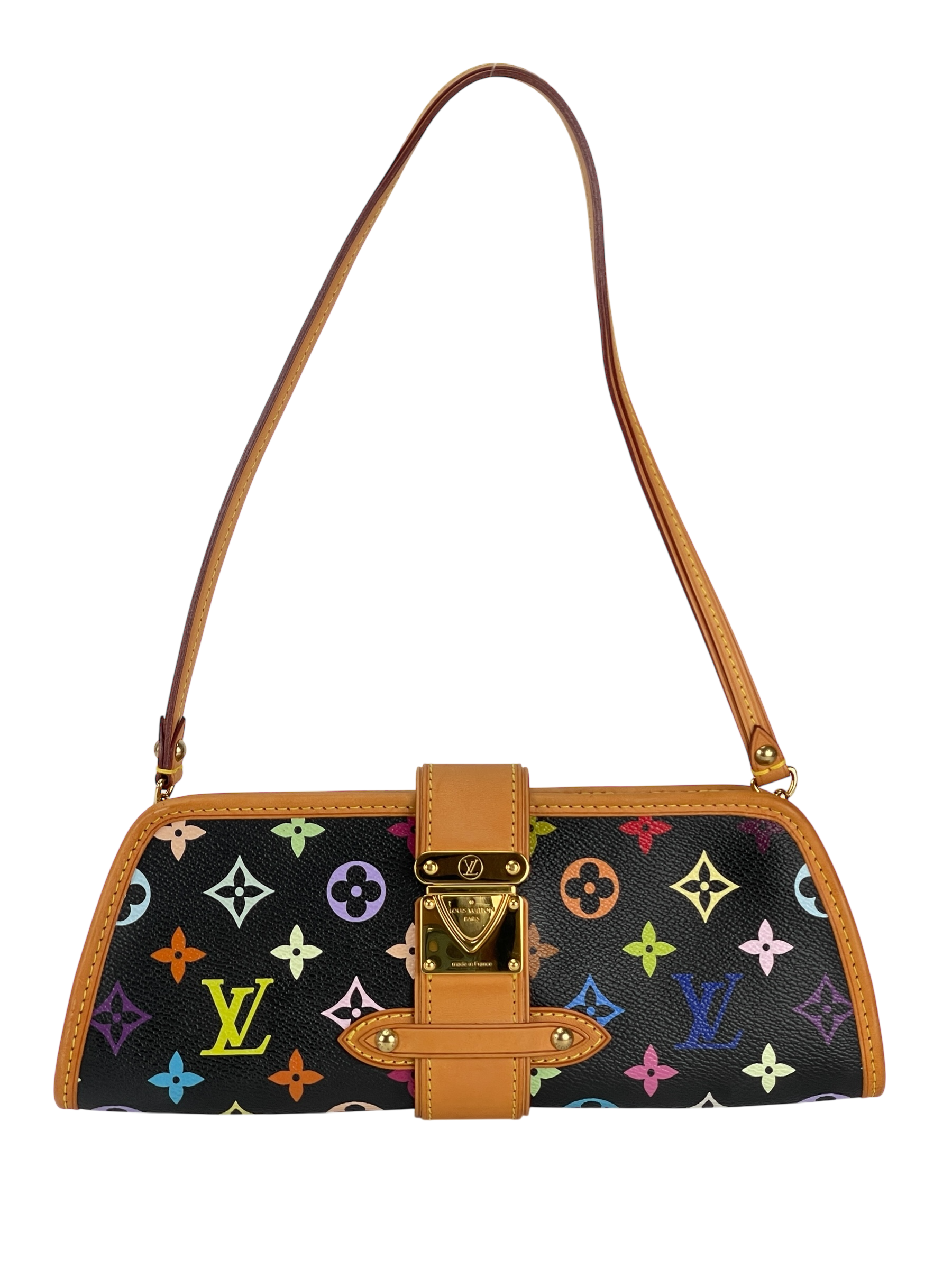LOUIS VUITTON - Shirley Bron 2way Bag Black Monogram Multicolor