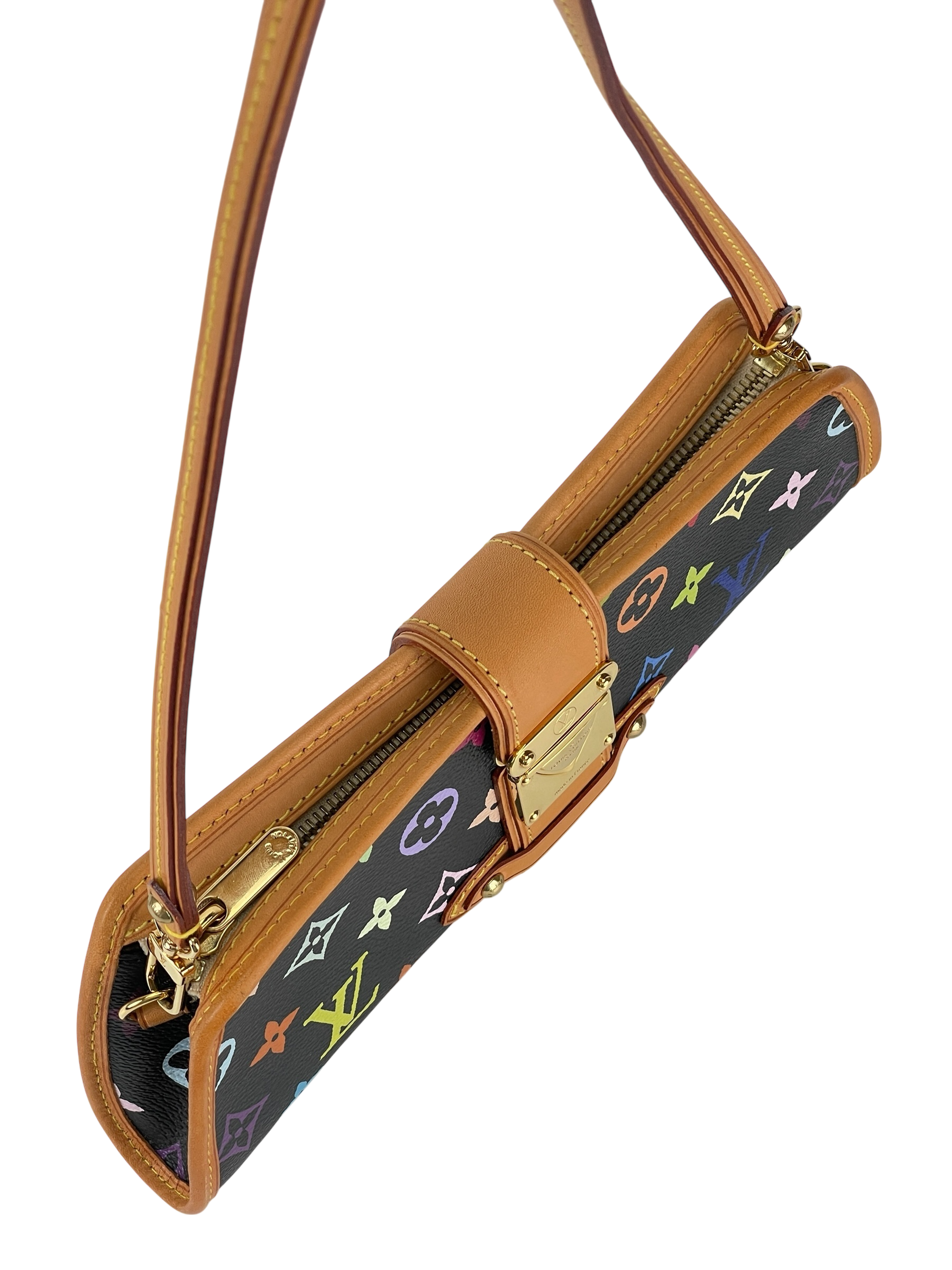 LOUIS VUITTON - Shirley Bron 2way Bag Black Monogram Multicolor