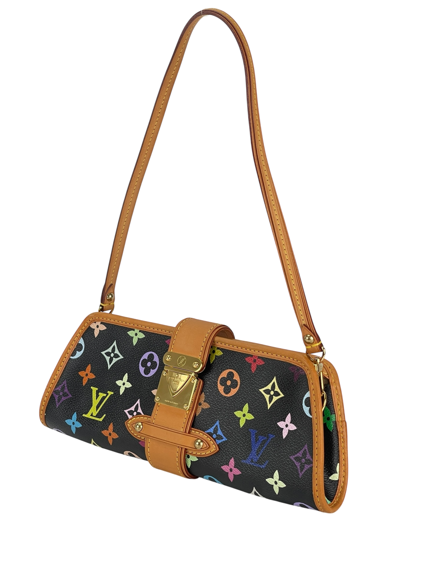 LOUIS VUITTON - Shirley Bron 2way Bag Black Monogram Multicolor