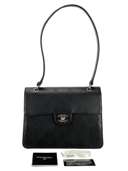 CHANEL - Black Caviar One Shoulder Bag