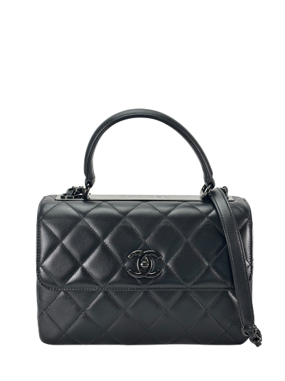CHANEL - Lambskin Quilted Small Trendy CC Dual Handle Flap Bag