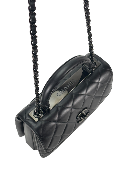 CHANEL - Lambskin Quilted Small Trendy CC Dual Handle Flap Bag