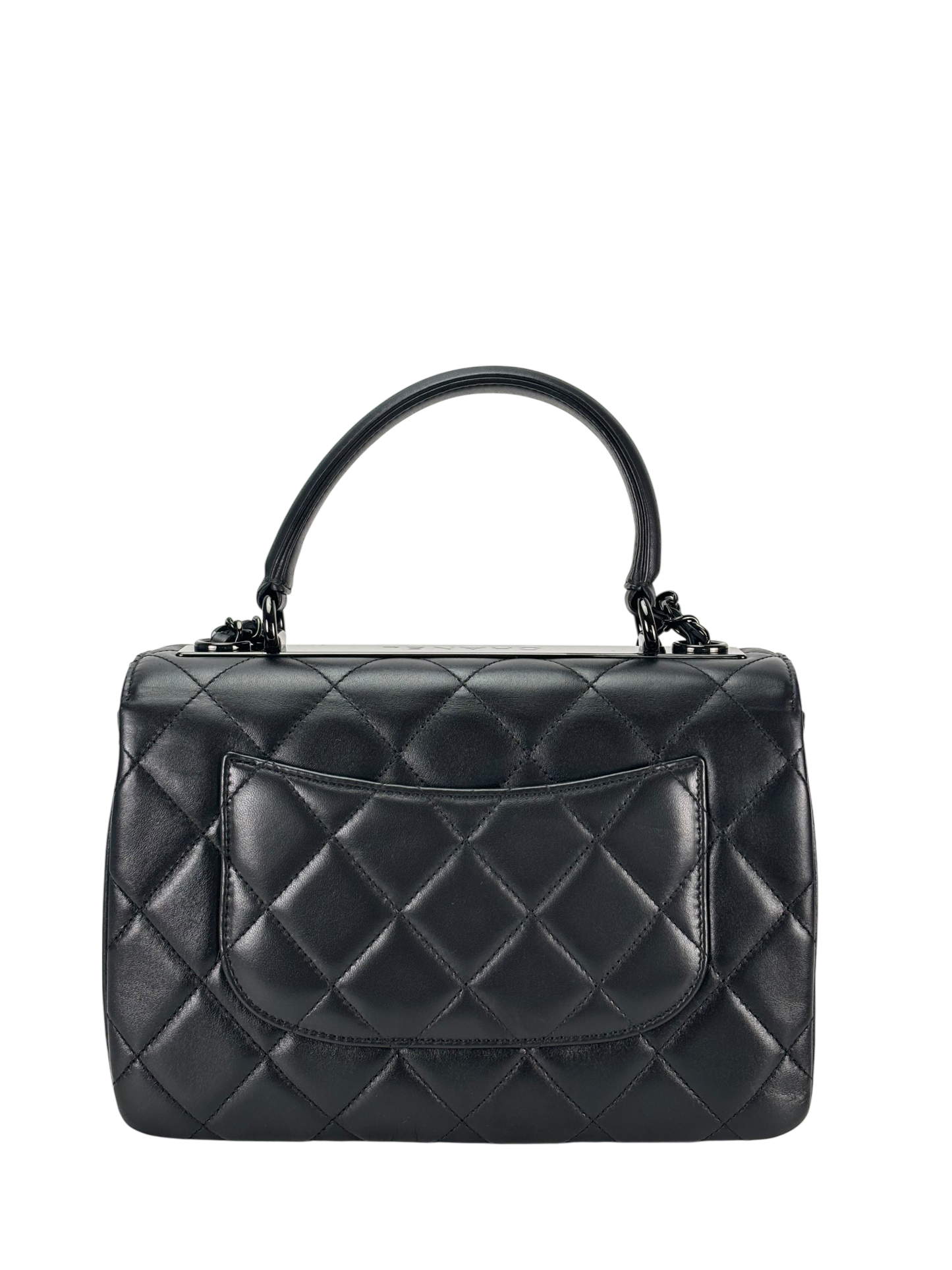 CHANEL - Lambskin Quilted Small Trendy CC Dual Handle Flap Bag