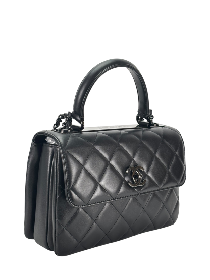 CHANEL - Lambskin Quilted Small Trendy CC Dual Handle Flap Bag