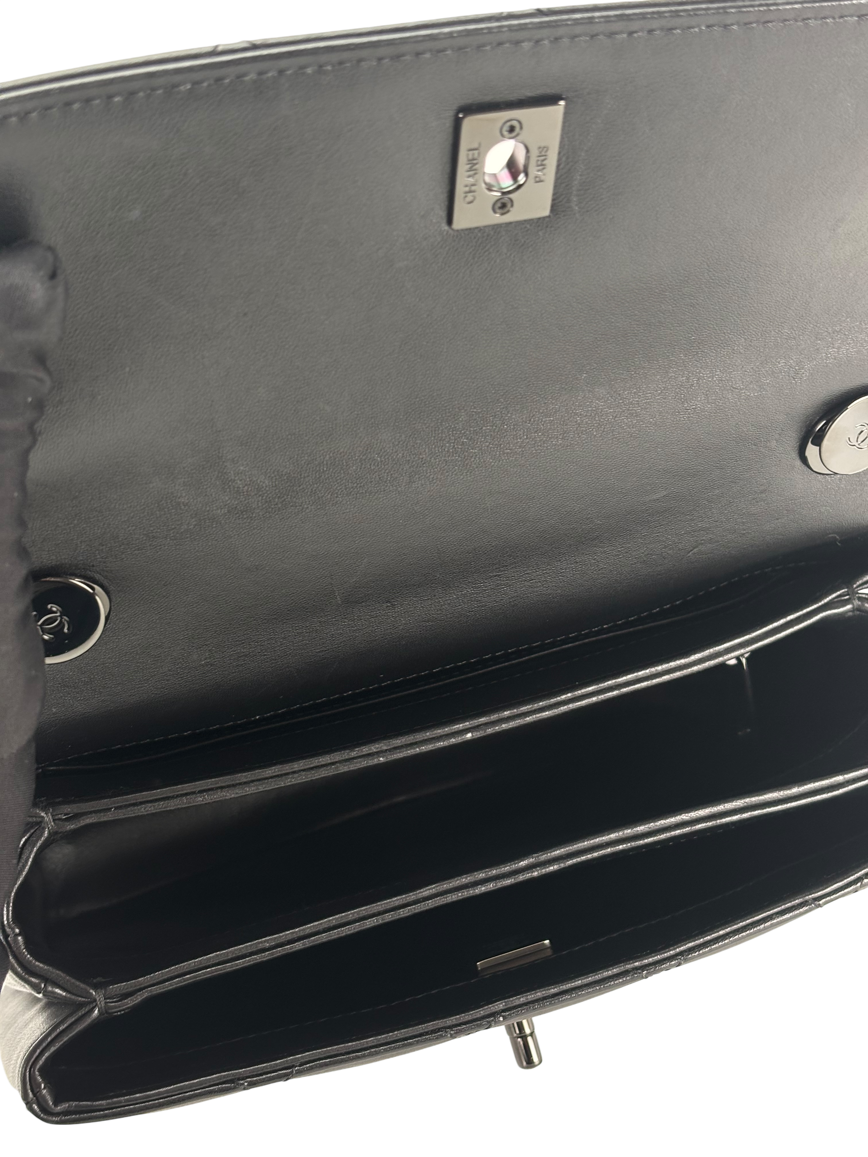 CHANEL - Lambskin Quilted Small Trendy CC Dual Handle Flap Bag