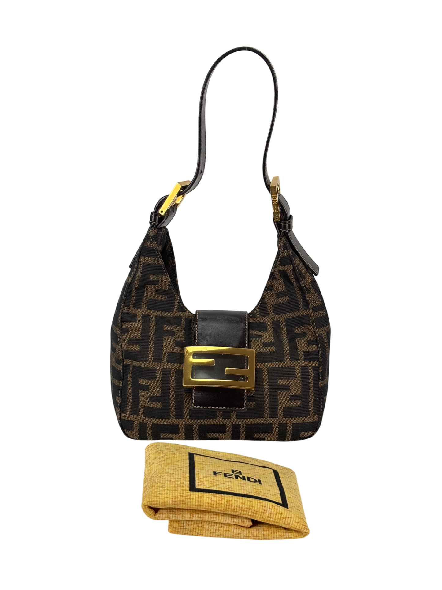 FENDI - Zucca Croissant Shoulder Bag