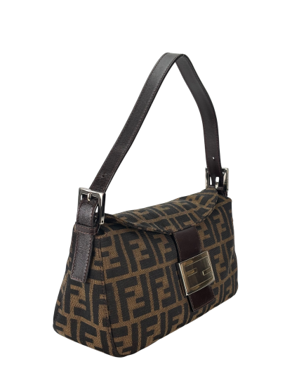 FENDI - Zucca Canvas Mamma Baguette Shoulder Bag
