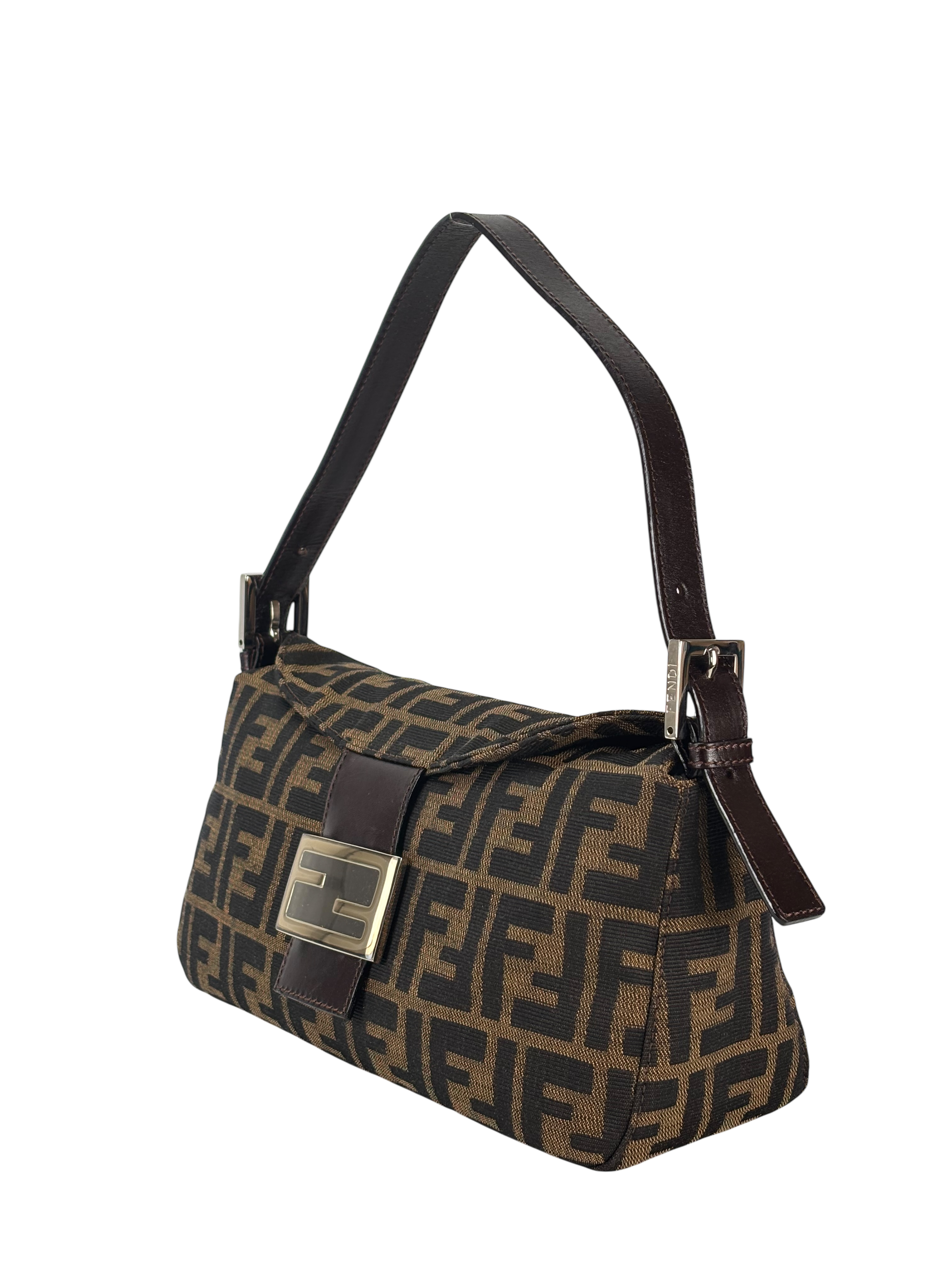 FENDI - Zucca Canvas Mamma Baguette Shoulder Bag