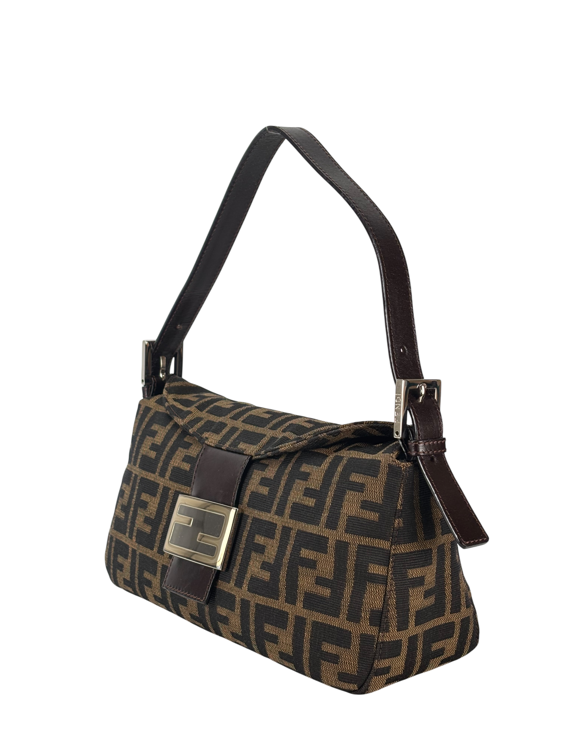 FENDI - Zucca Canvas Mamma Baguette Shoulder Bag