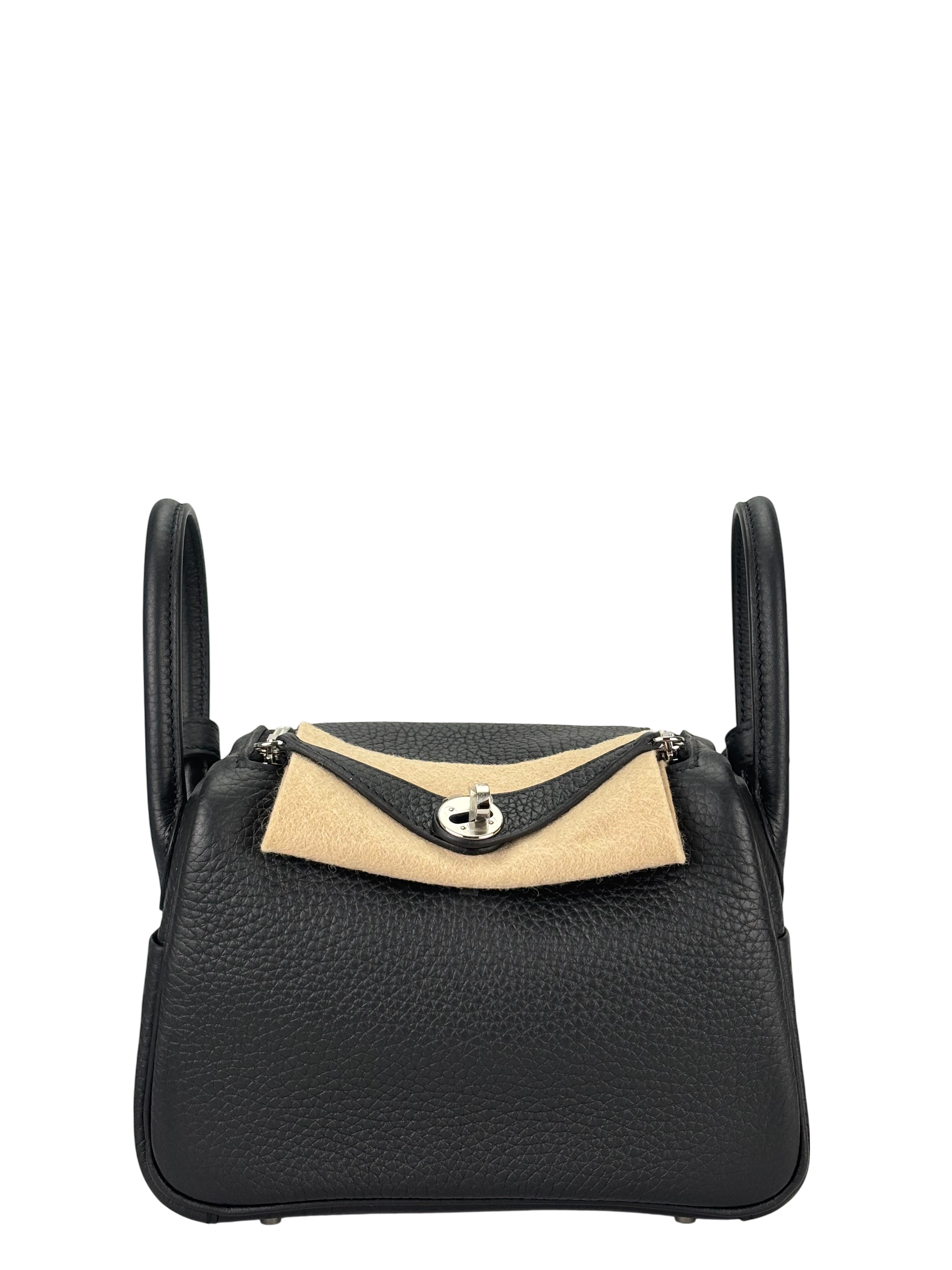 HERMES - Mini Lindy Black TC Palladium Hardware 