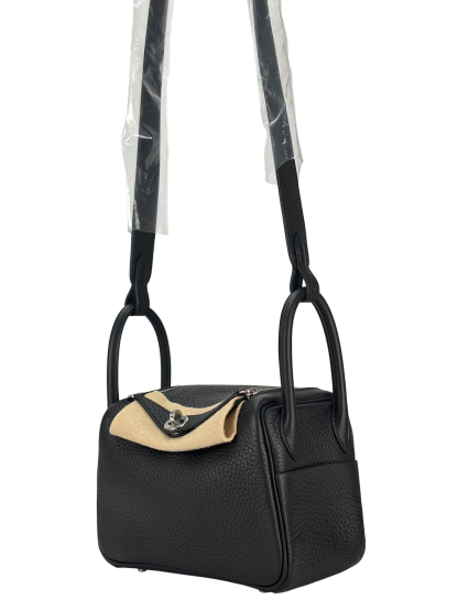 HERMES - Mini Lindy Black TC Palladium Hardware 