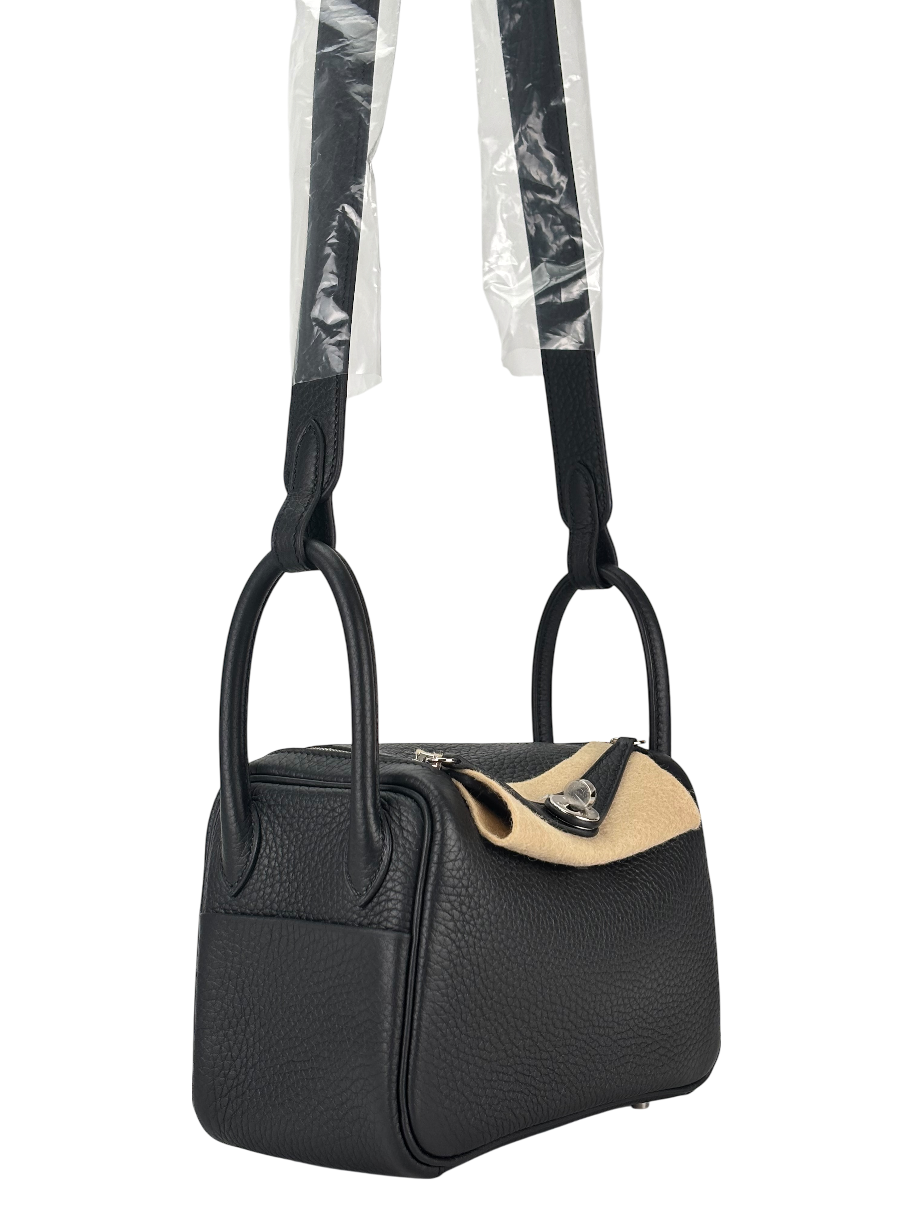 HERMES - Mini Lindy Black TC Palladium Hardware 