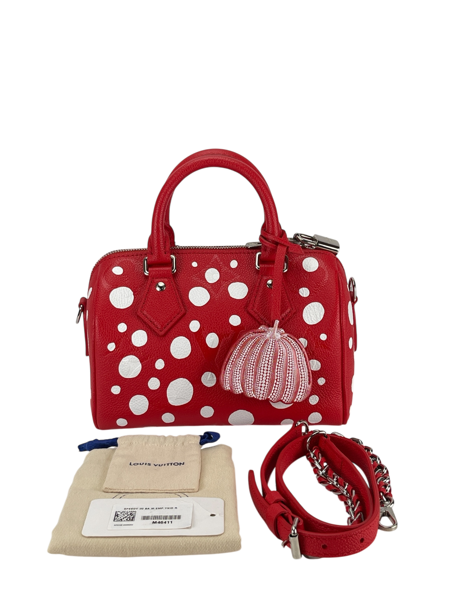 LOUIS VUITTON - LV x YK Speedy 20 Monogram Canvas​ Red